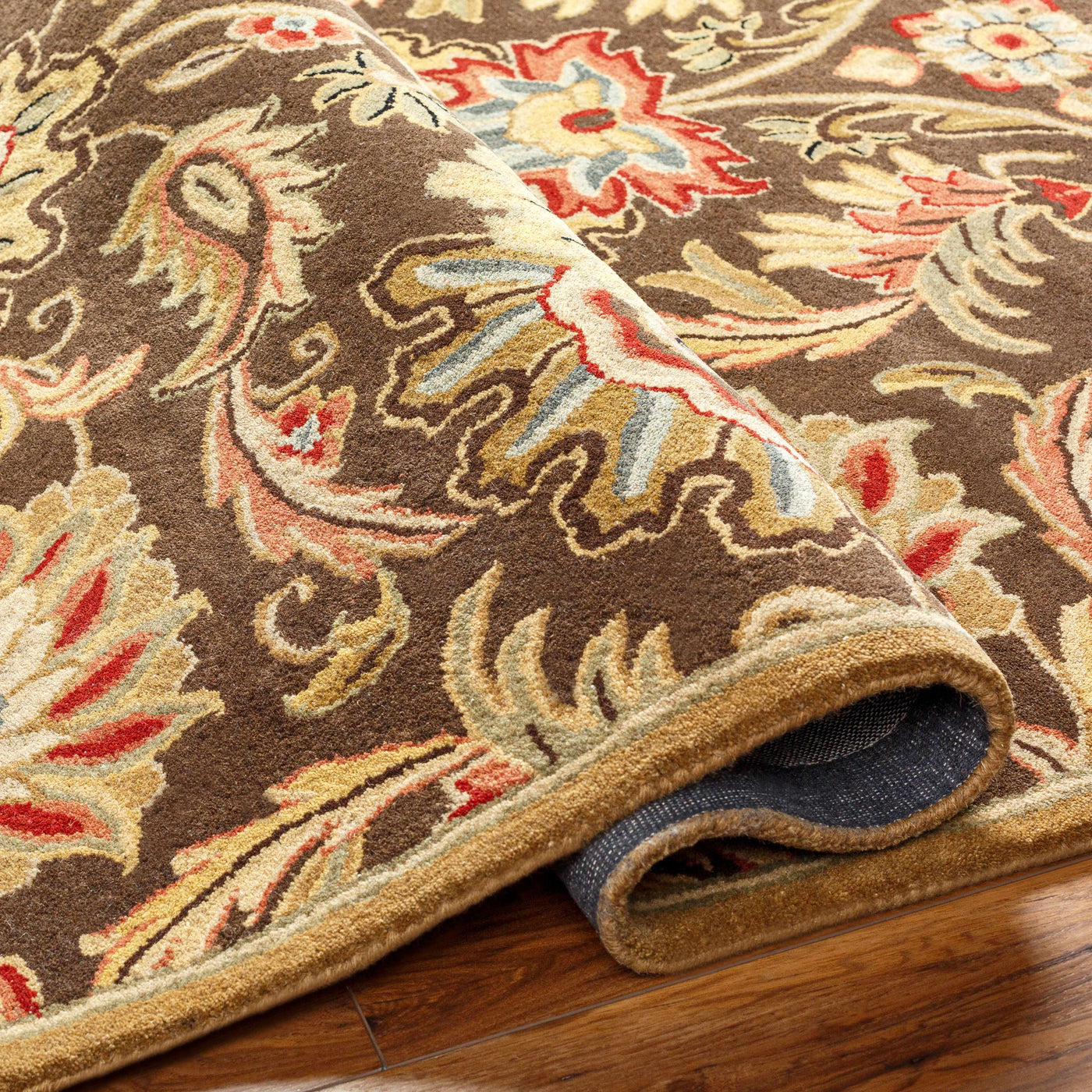 Chesterton 1028 Hand Tufted Brown Wool Rug by Boutique Rugs