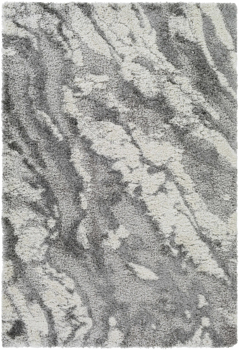 Ashtucna Gray Cloudy Shag Rug by Boutique Rugs