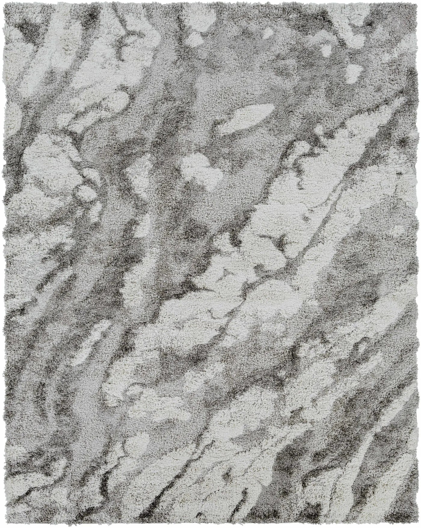 Ashtucna Gray Cloudy Shag Rug by Boutique Rugs