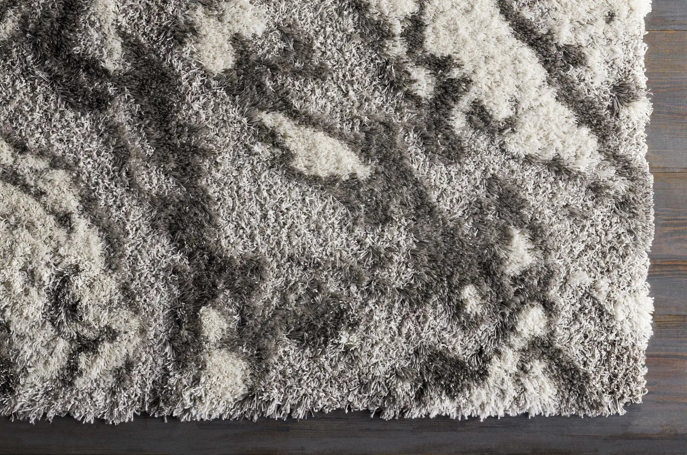 Ashtucna Gray Cloudy Shag Rug by Boutique Rugs