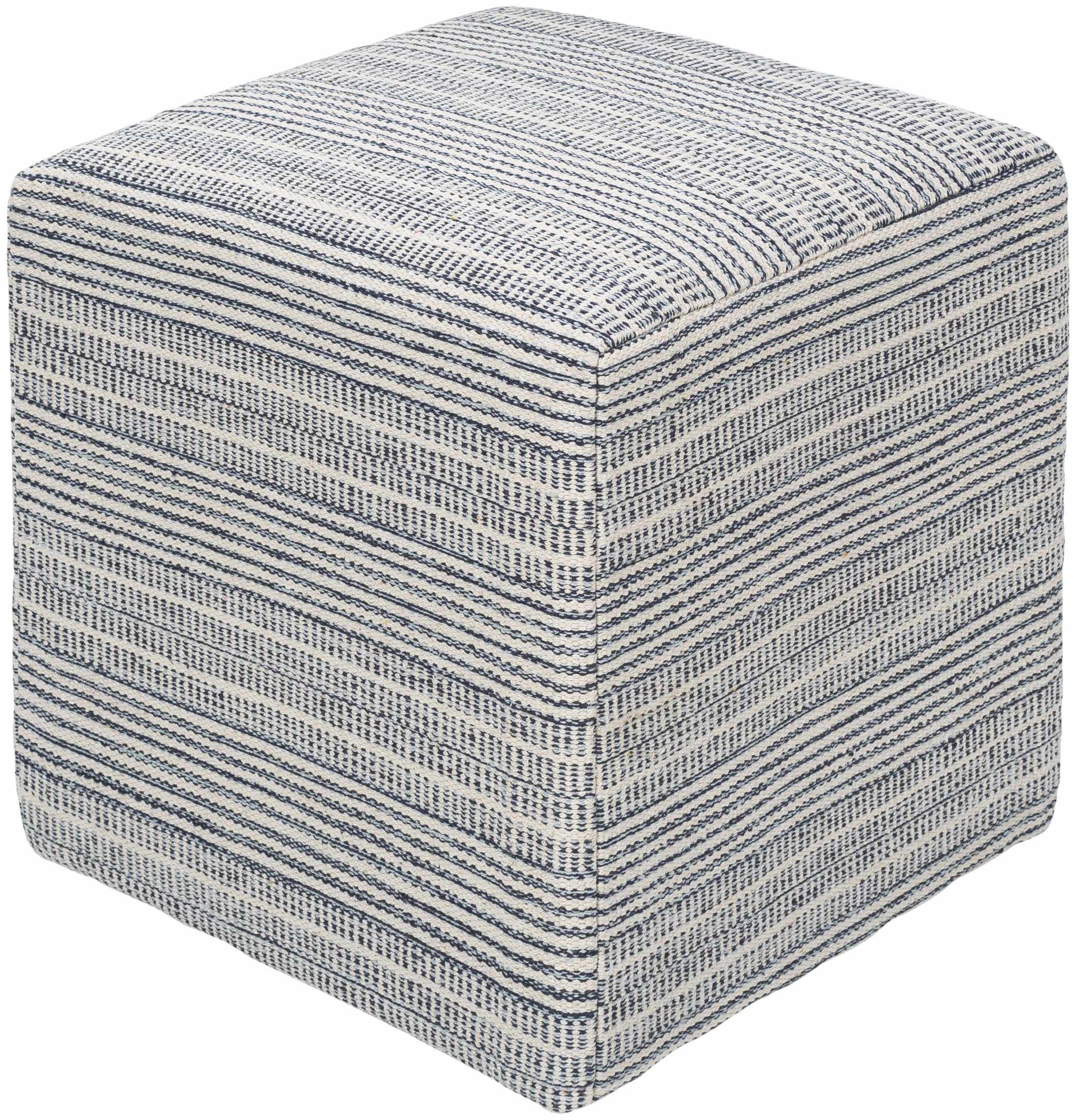 Waterfall Woven Cotton Pouf by Boutique Rugs