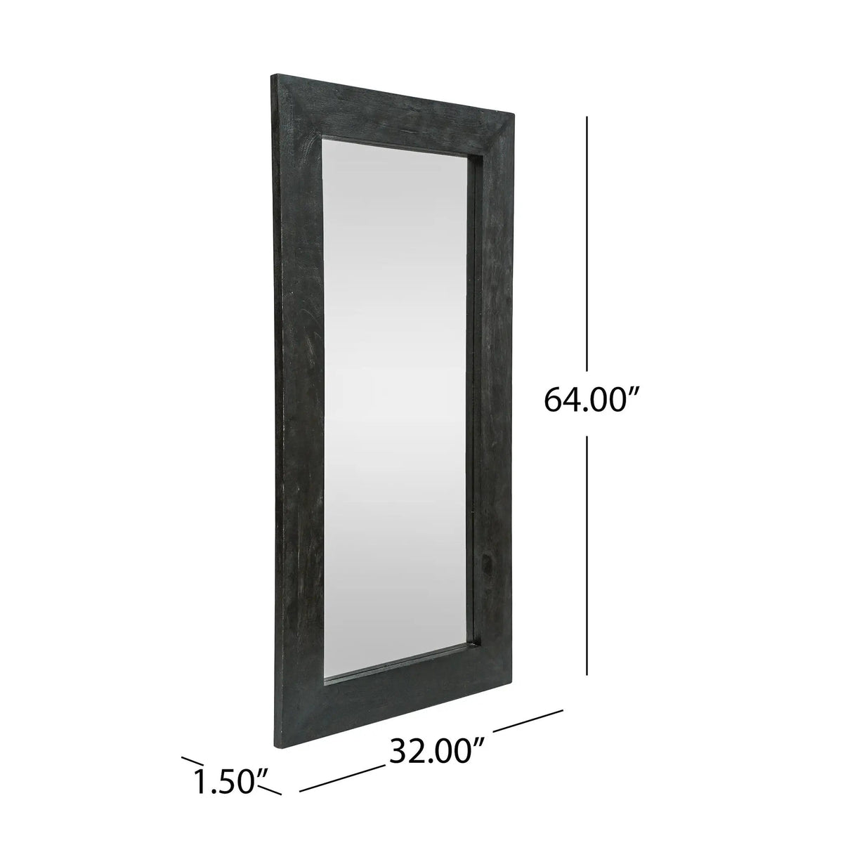 Rustic Mango Wood Full Length Standing Mirror by HouseOfZazla
