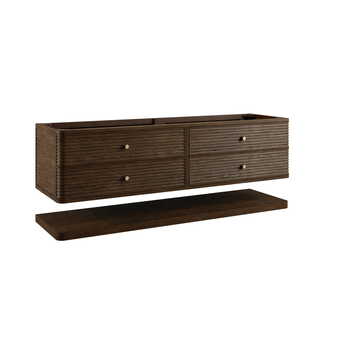 James Martin Allamari 72" Floating Double Bathroom Vanity, Sable by James Martin