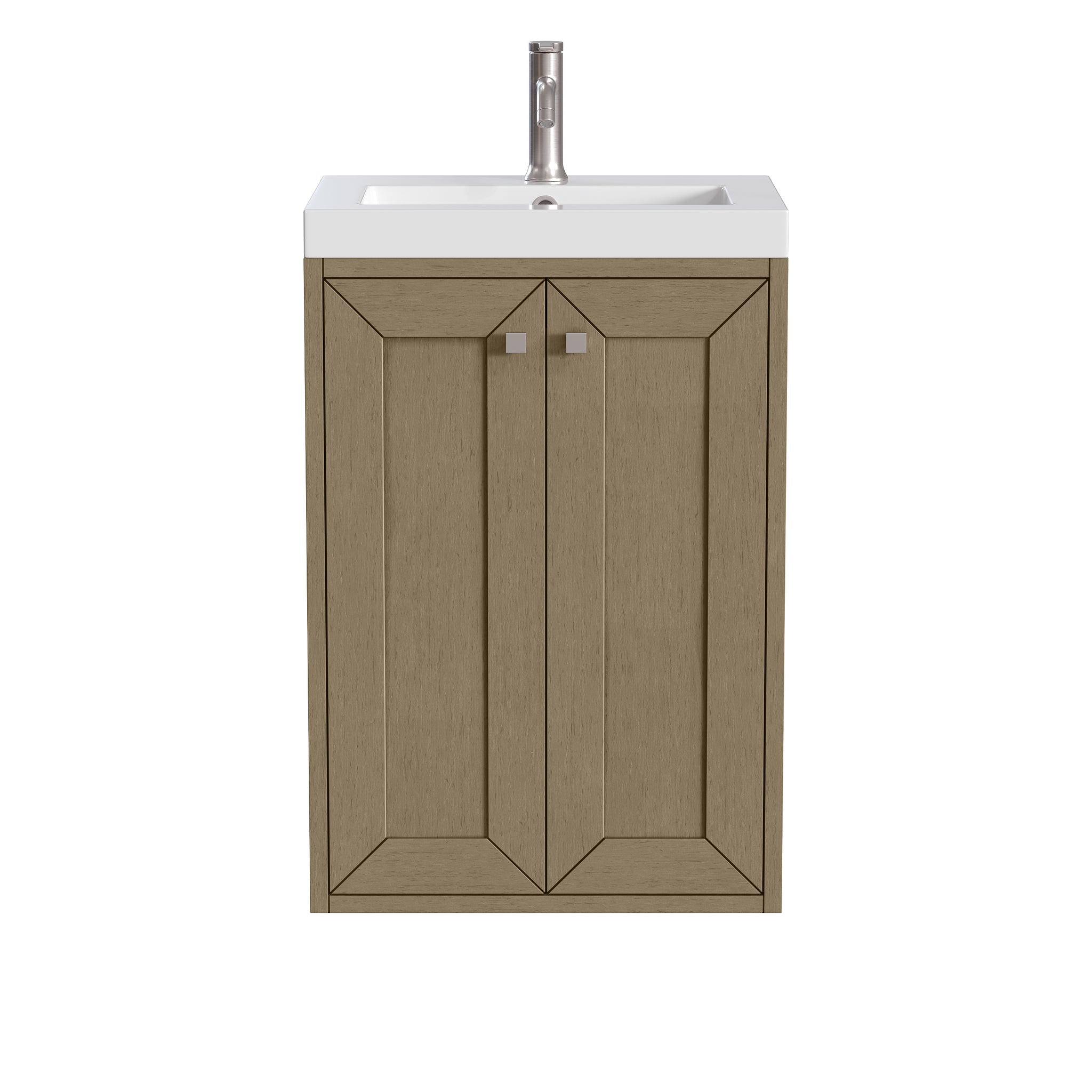 James Martin Chianti 20" Floating Single Bathroom Vanity, Walnut Whisper