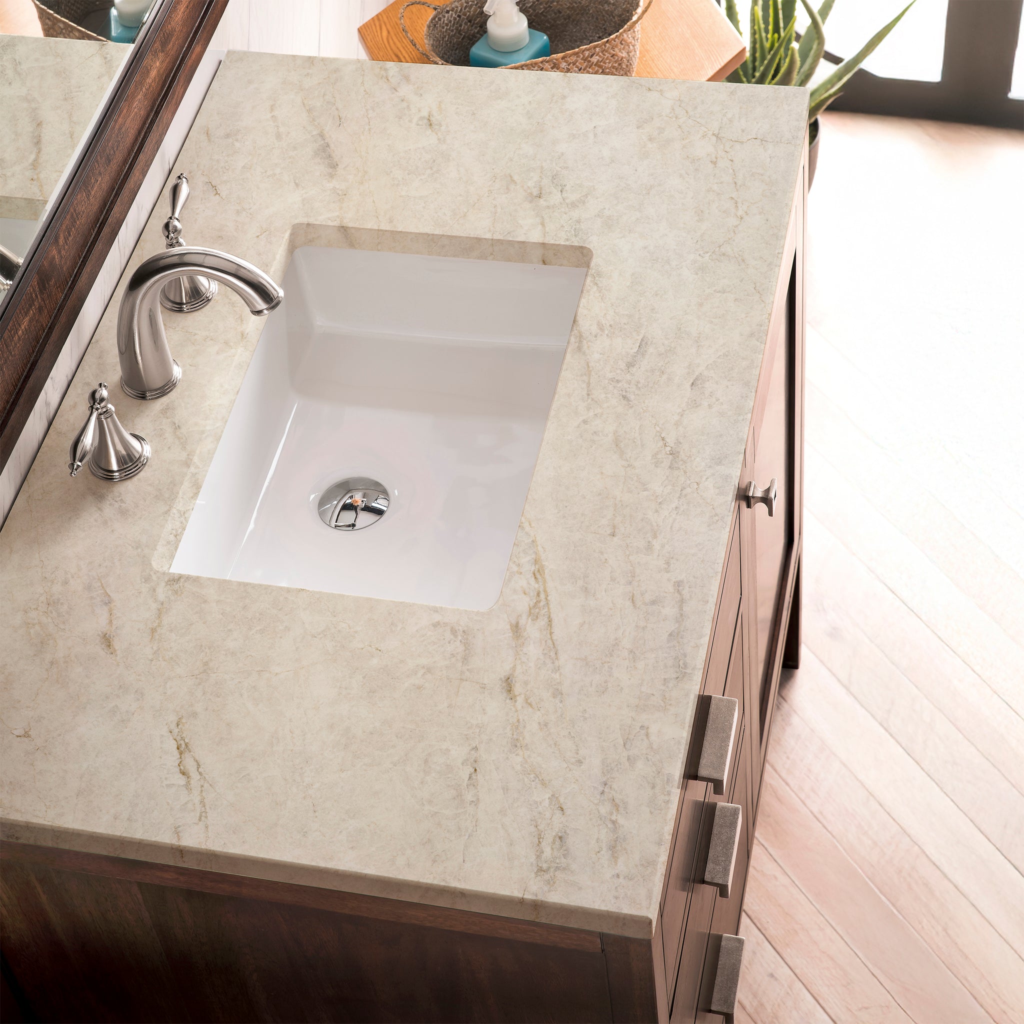 James Martin Addison 36" Single Bathroom Vanity, Mid-Century Acacia by James Martin
