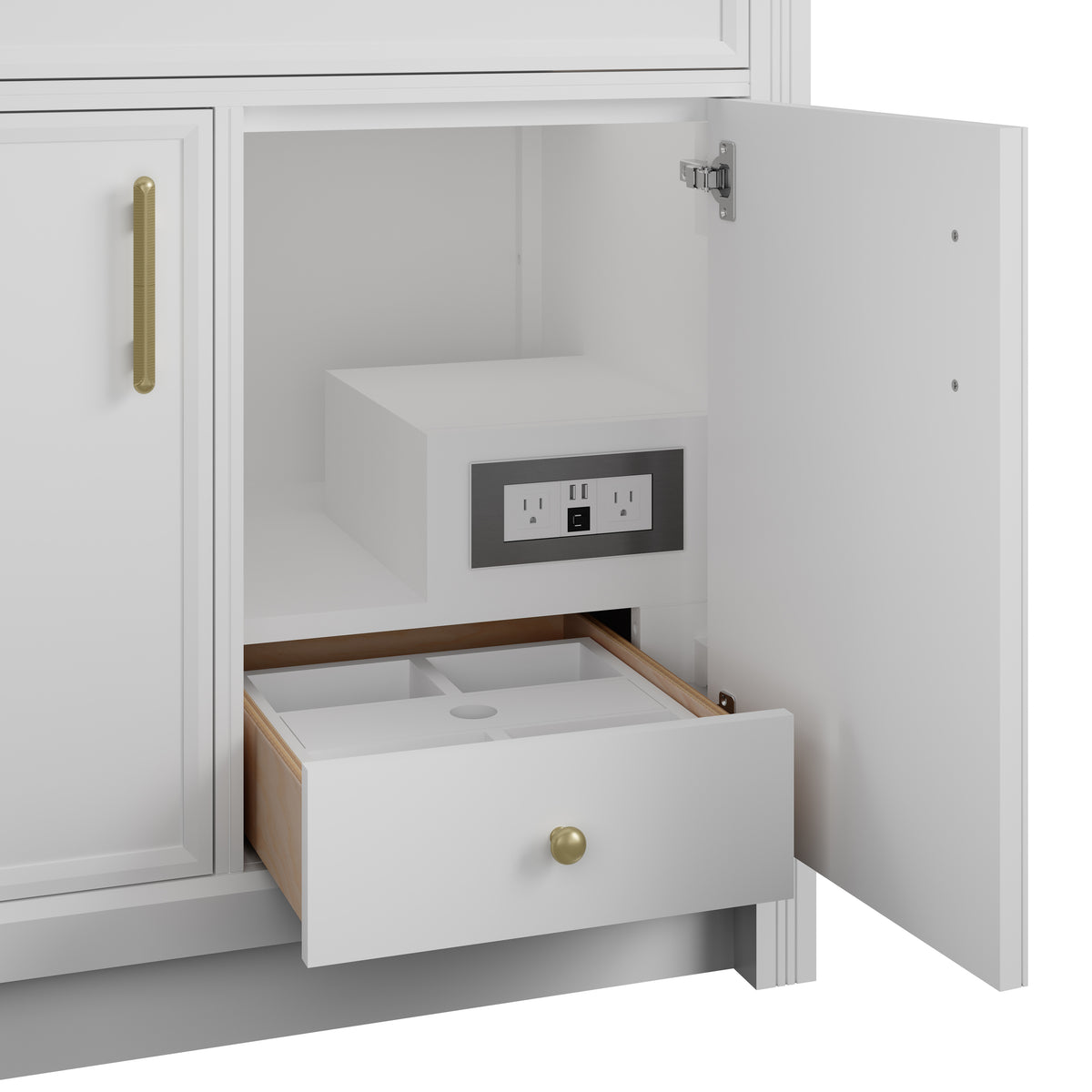 James Martin Bellshire 96" Double Bathroom Vanity, Bright White, view 18