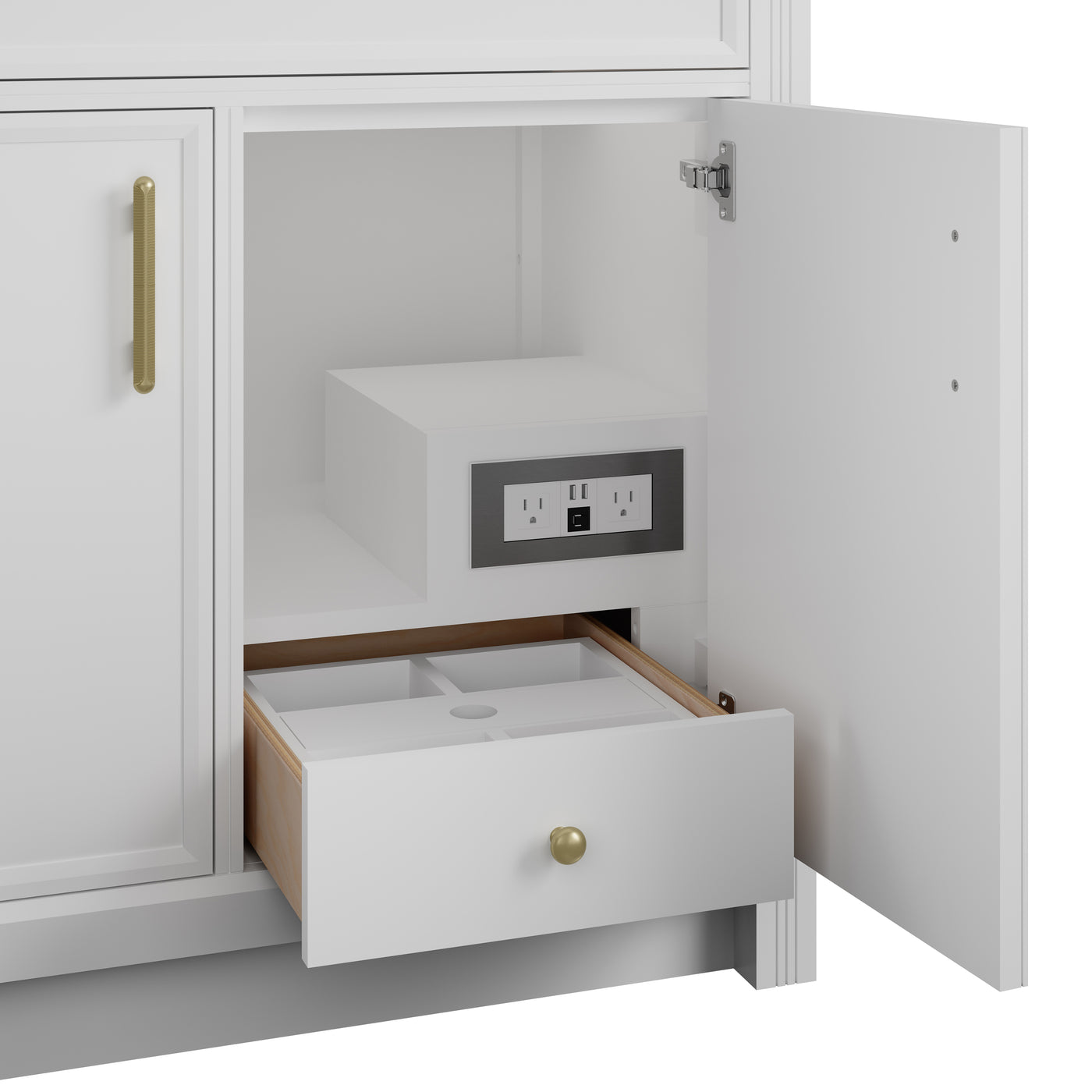 James Martin Bellshire 36" Single Bathroom Vanity, Bright White, view 20