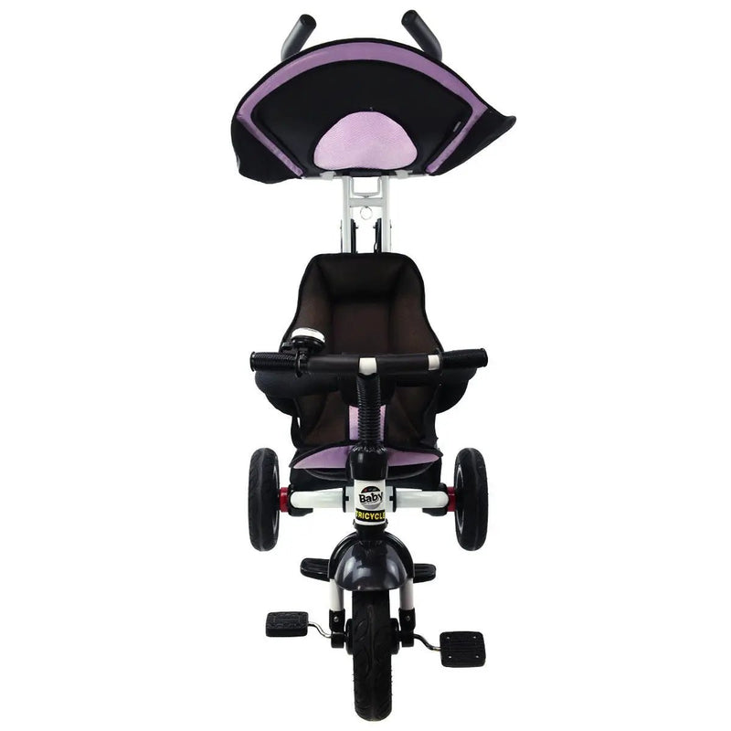 4-in-1 Detachable Learning Baby Tricycle Stroller w/ Canopy Bag-Pink by DirectDeals
