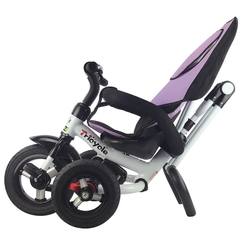 4-in-1 Detachable Learning Baby Tricycle Stroller w/ Canopy Bag-Pink by DirectDeals