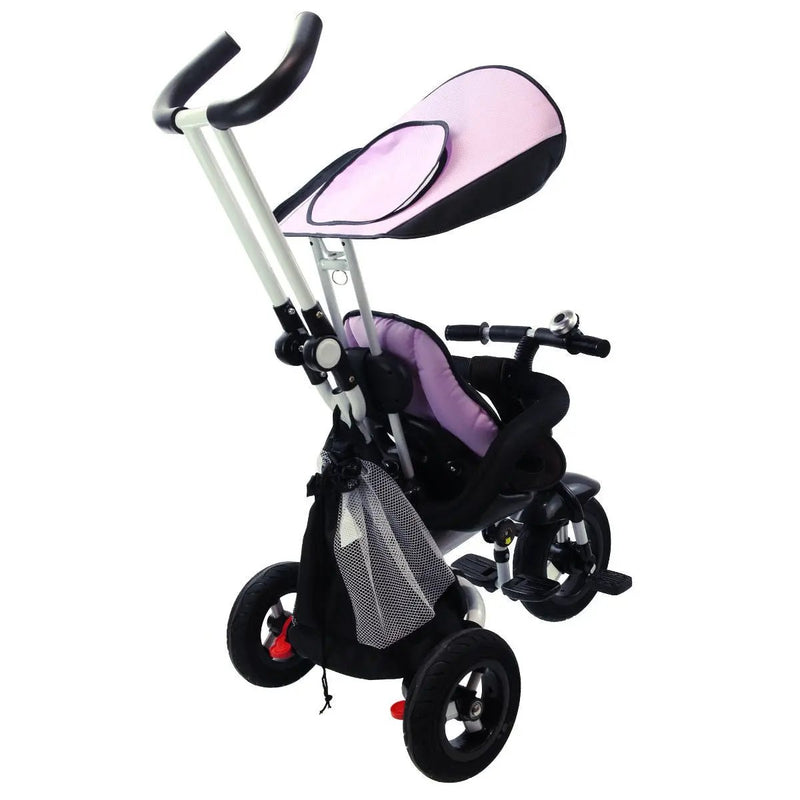 4-in-1 Detachable Learning Baby Tricycle Stroller w/ Canopy Bag-Pink by DirectDeals