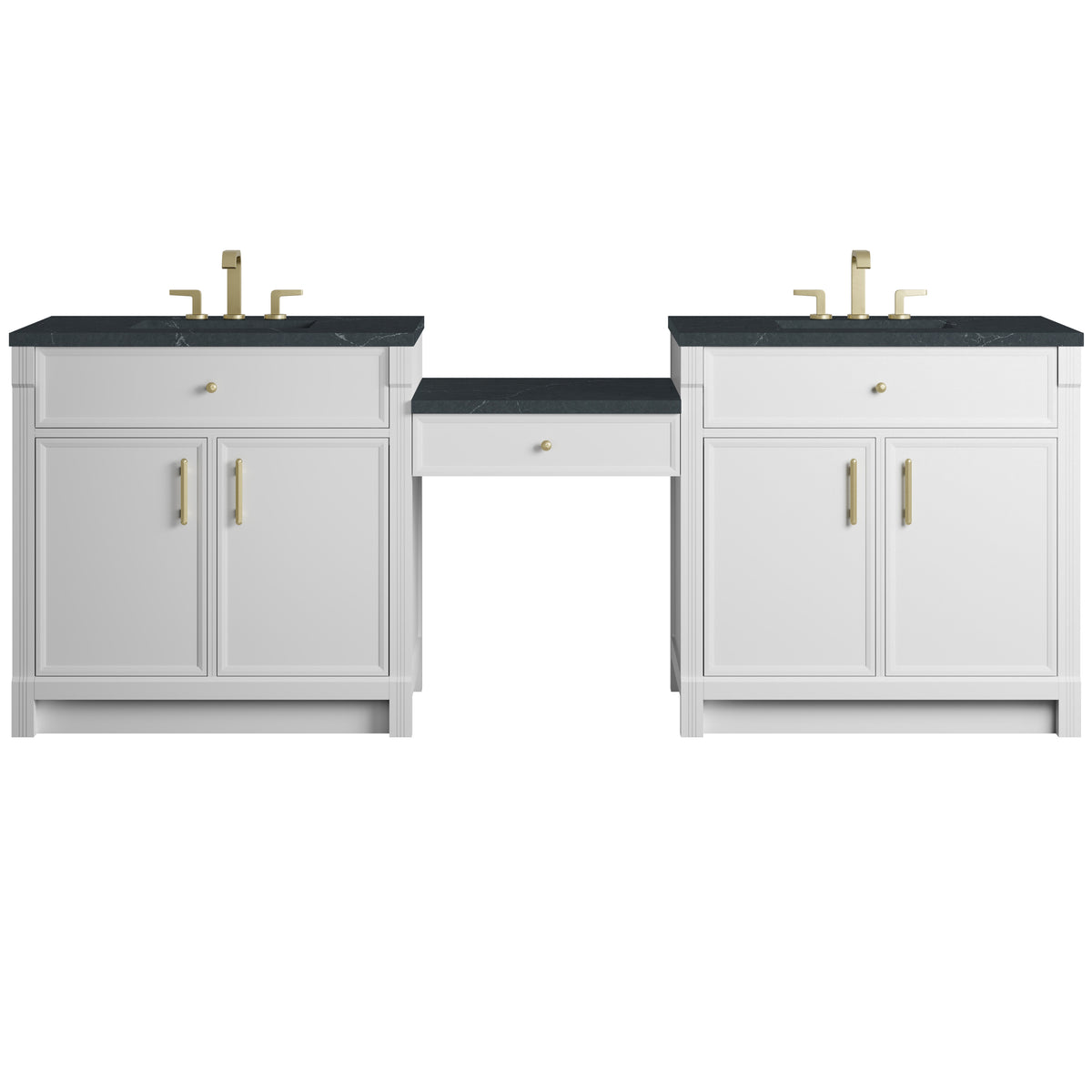 James Martin Bellshire 96" Double Bathroom Vanity, Bright White, view 26