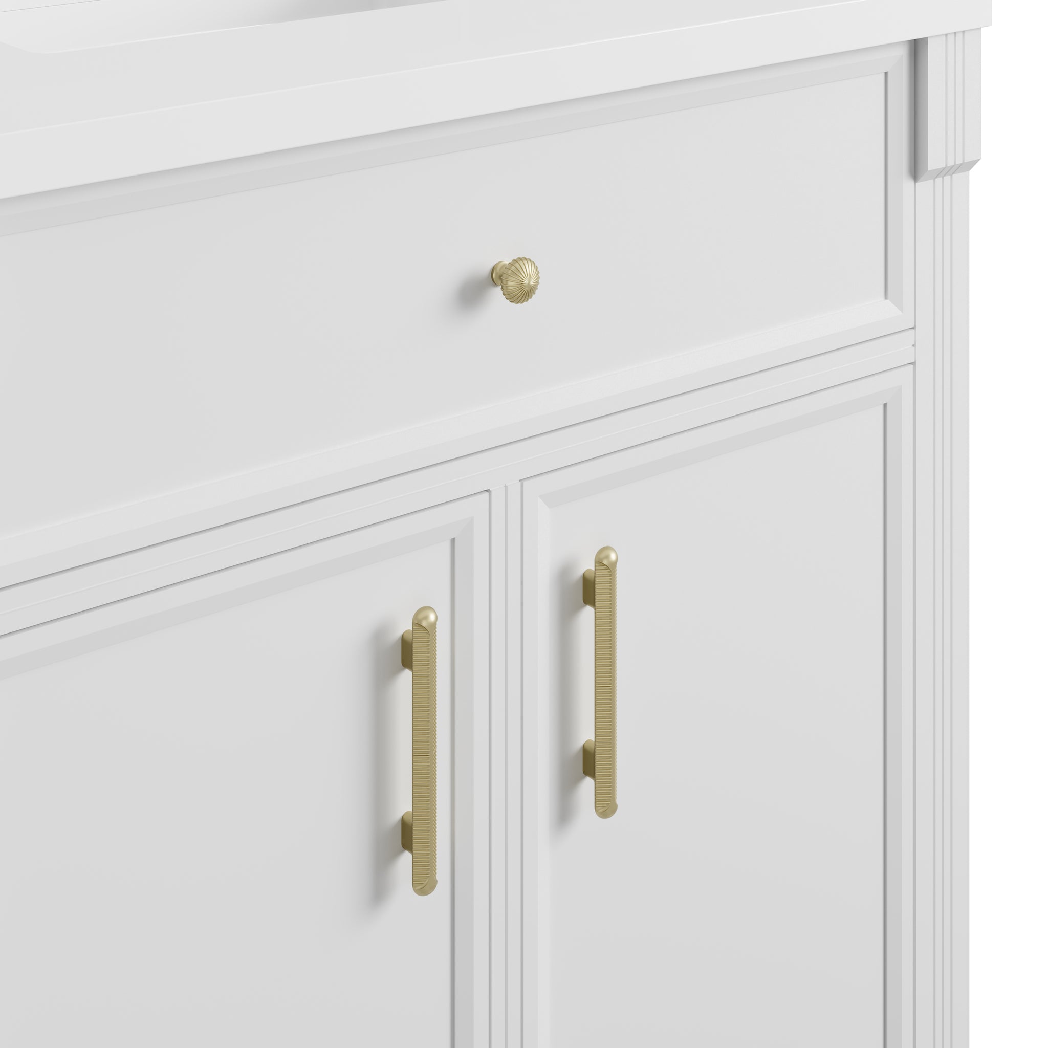 James Martin Bellshire 30" Single Bathroom Vanity, Bright White by James Martin