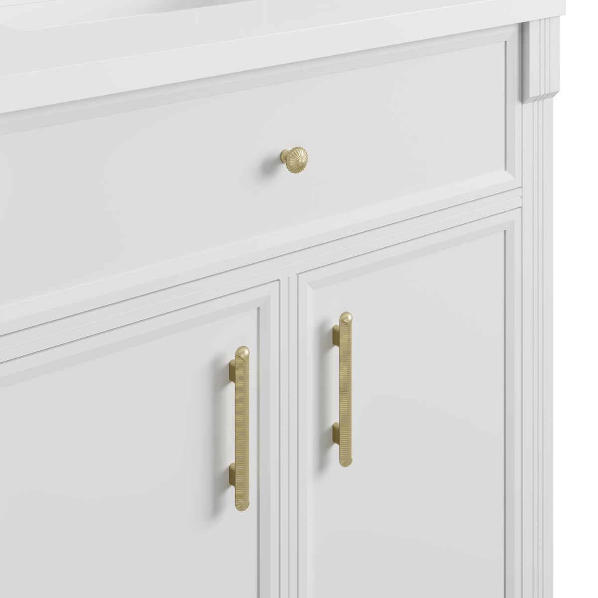 James Martin Bellshire 84" Double Bathroom Vanity, Bright White, view 16