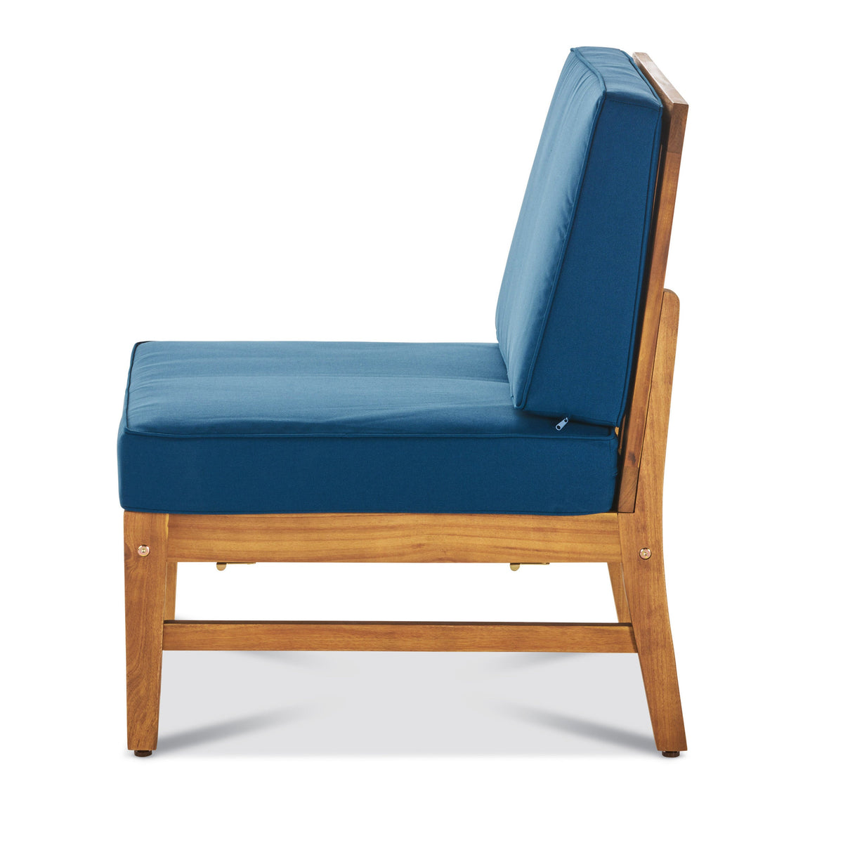 Perla Armless Chair with Acacia Wood Construction - Multiple Colors, photo 8 of 10