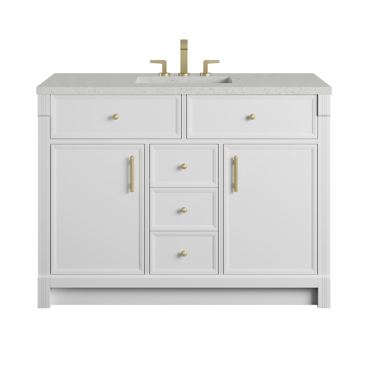 James Martin Bellshire 48" Single Bathroom Vanity, Bright White, view 29