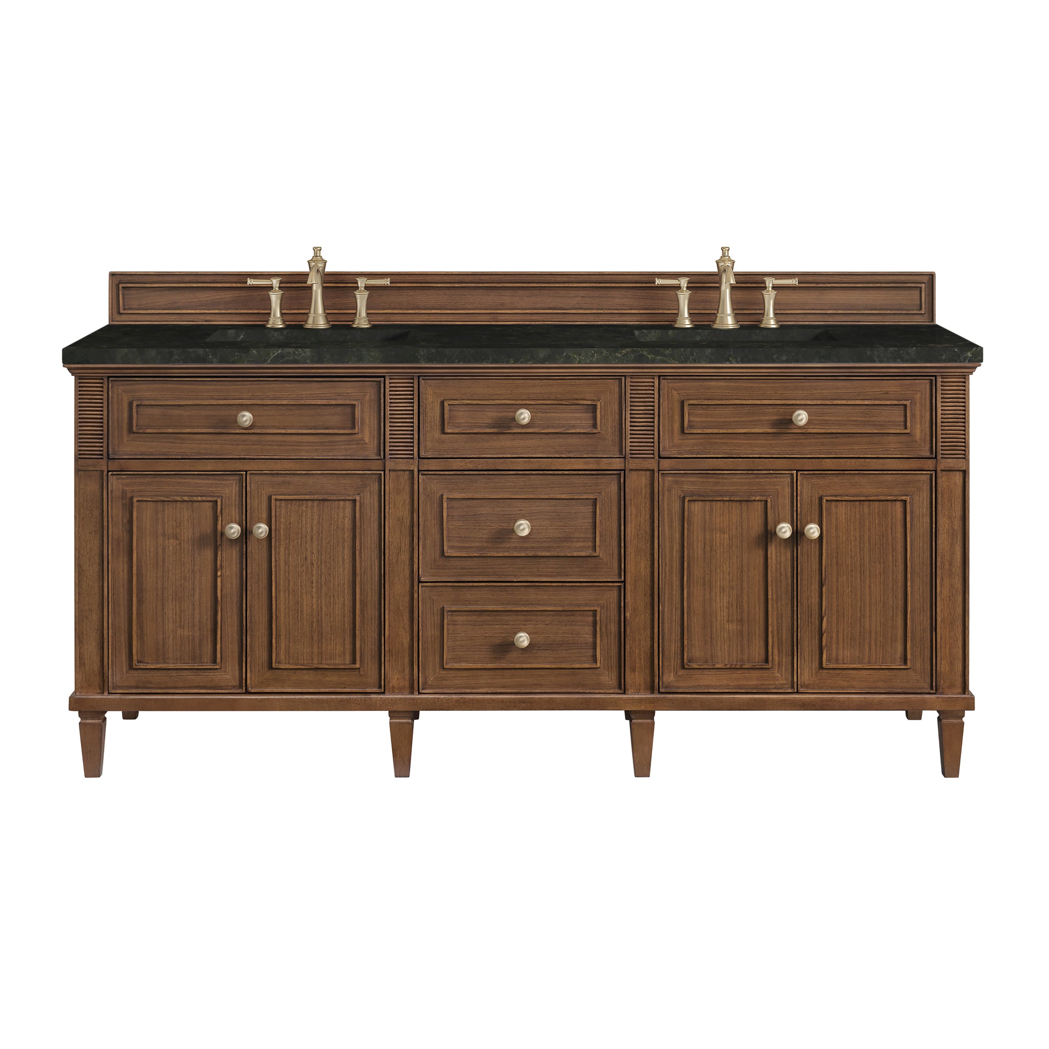 James Martin Lorelai 72" Double Bathroom Vanity, Mid-Century Walnut by James Martin