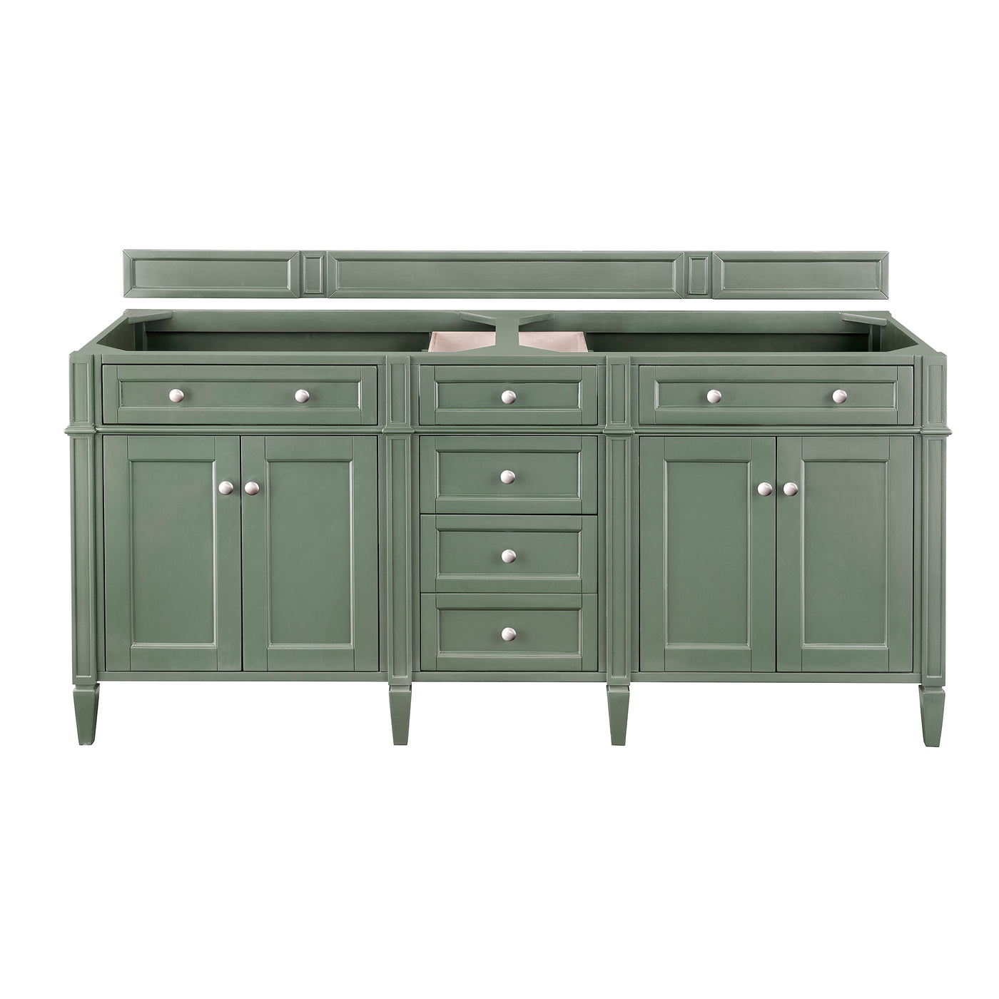 James Martin Brittany 72" Double Bathroom Vanity, Smokey Celadon by James Martin