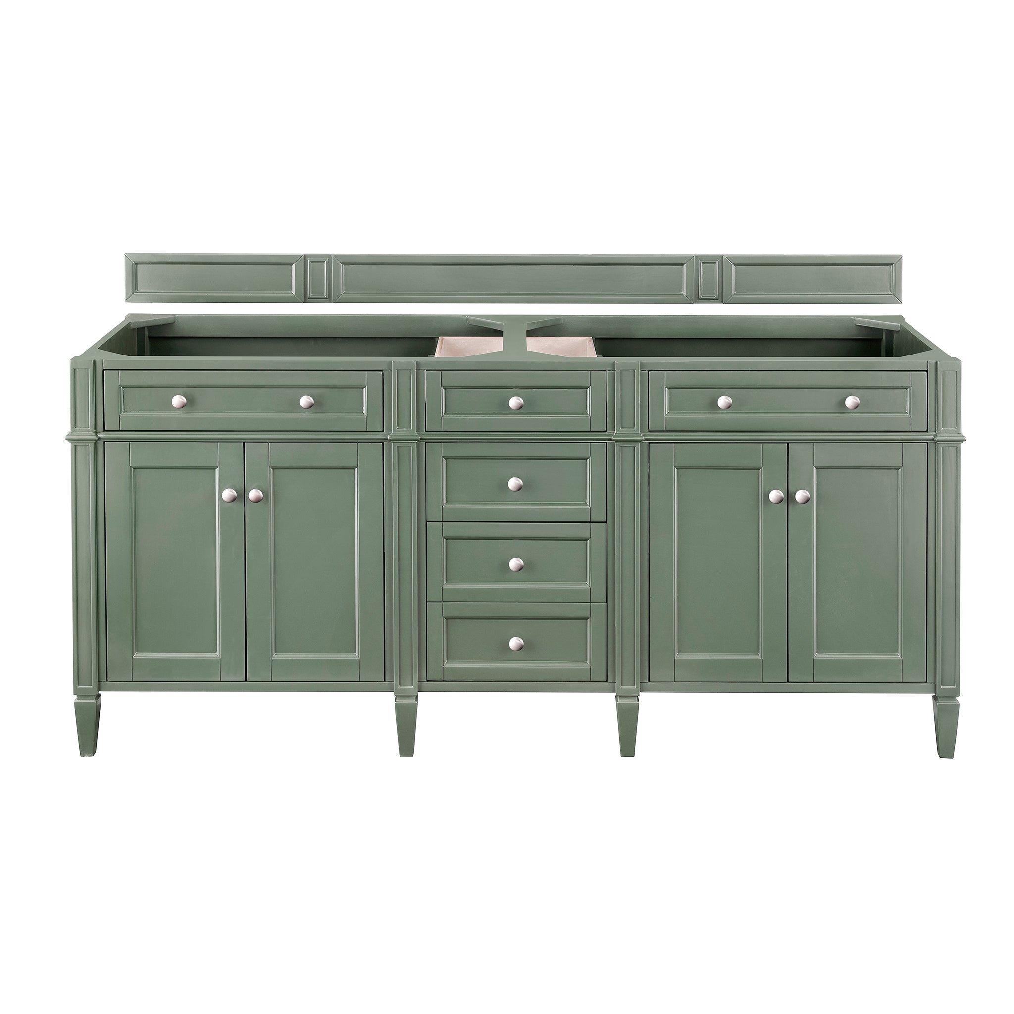 James Martin Brittany 72" Double Bathroom Vanity, Smokey Celadon by James Martin