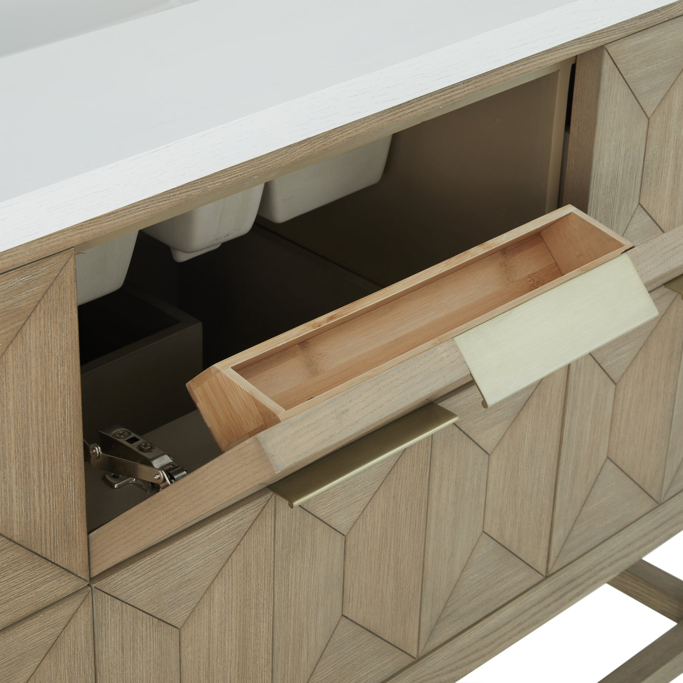 James Martin Emmeline 48" Single Bathroom Vanity, Pebble Oak by James Martin