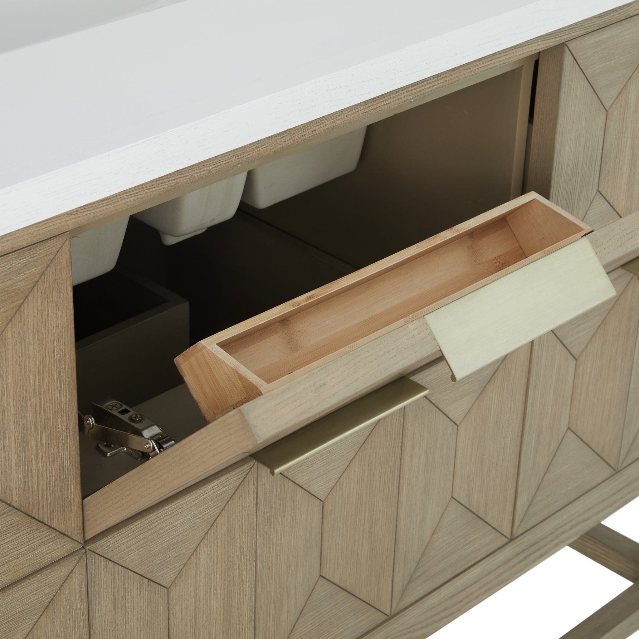 James Martin Emmeline 48" Single Bathroom Vanity, Pebble Oak by James Martin