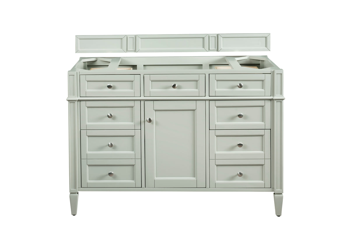 James Martin Brittany 48" Single Bathroom Vanity, Sage Green, cabinet without a countertop