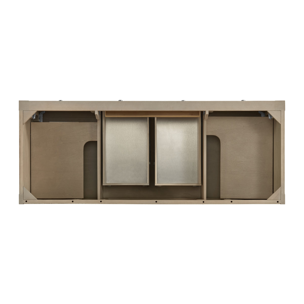 James Martin Breckenridge 60" Double Bathroom Vanity, Whitewashed Oak, view 18