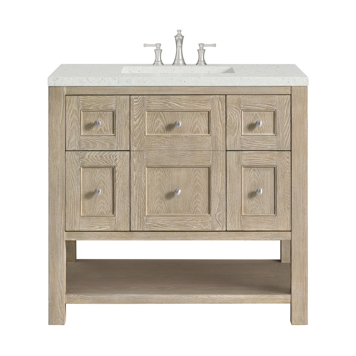 James Martin Breckenridge 36" Single Bathroom Vanity, Whitewashed Oak, view 22