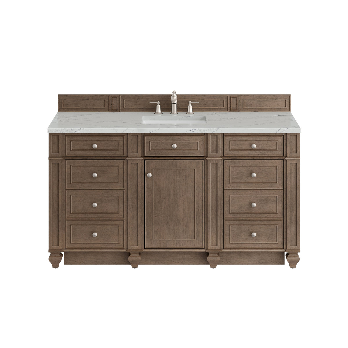 James Martin Bristol 60" Single Bathroom Vanity, Whitewashed Walnut, view 33