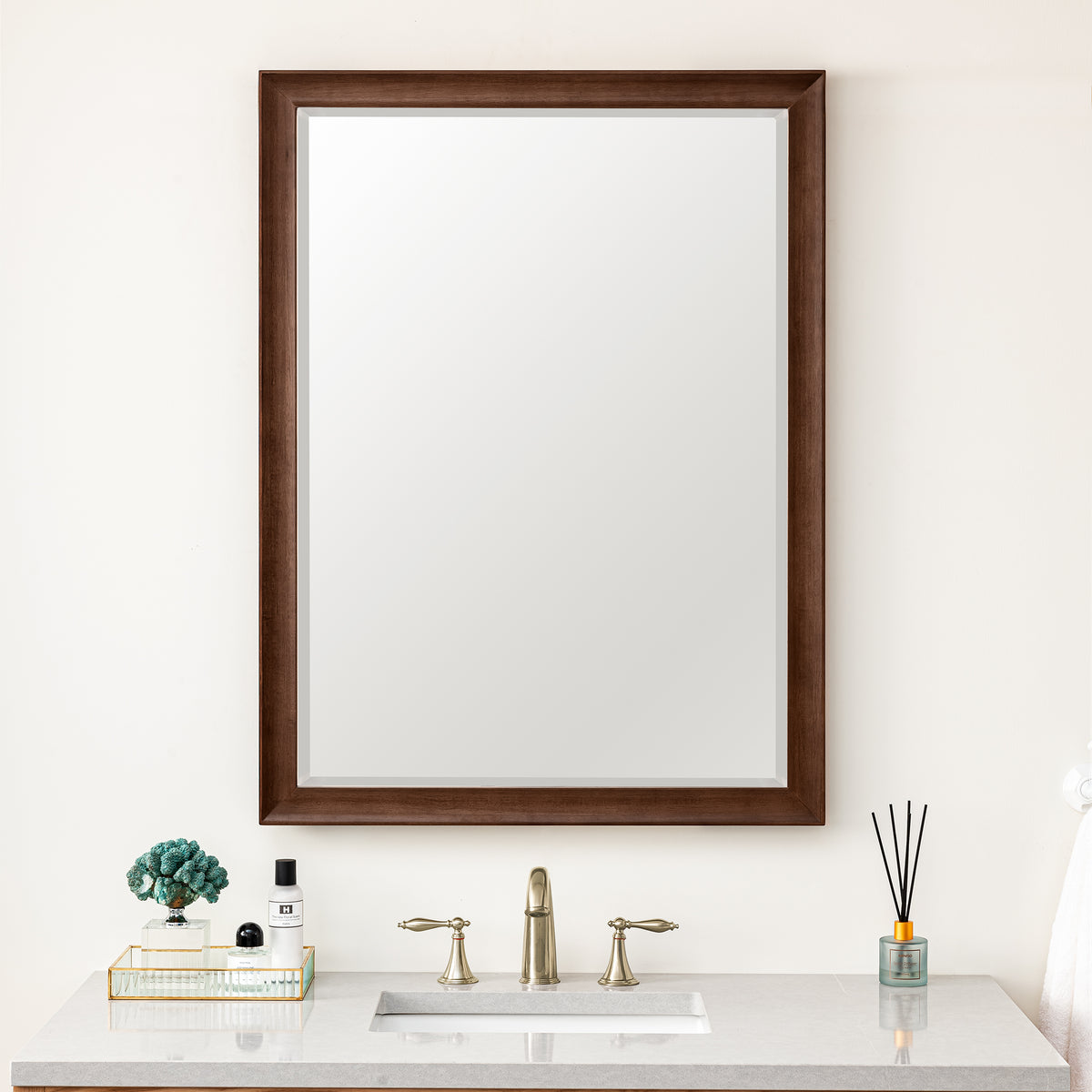 James Martin Glenbrooke 30" Mirror, Mid-Century Walnut, view 3