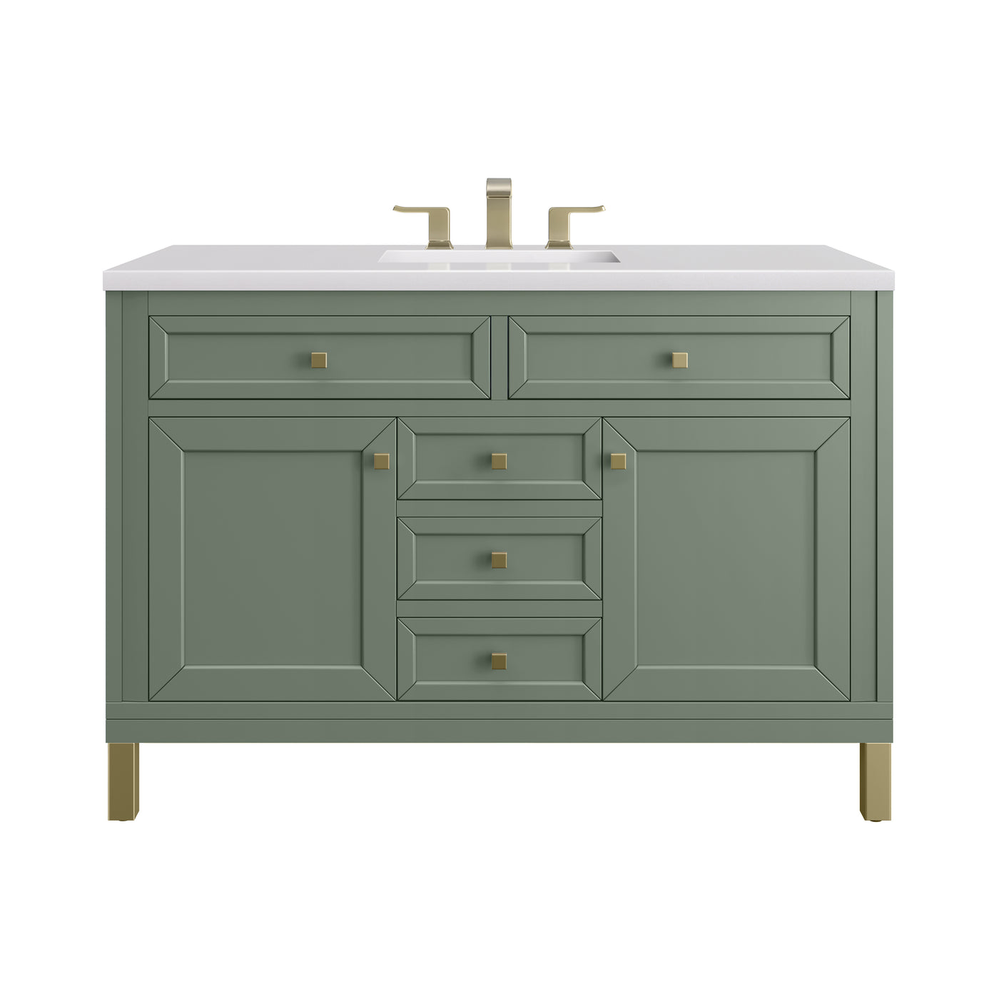 James Martin Chicago 48" Single Bathroom Vanity, Smokey Celadon by James Martin