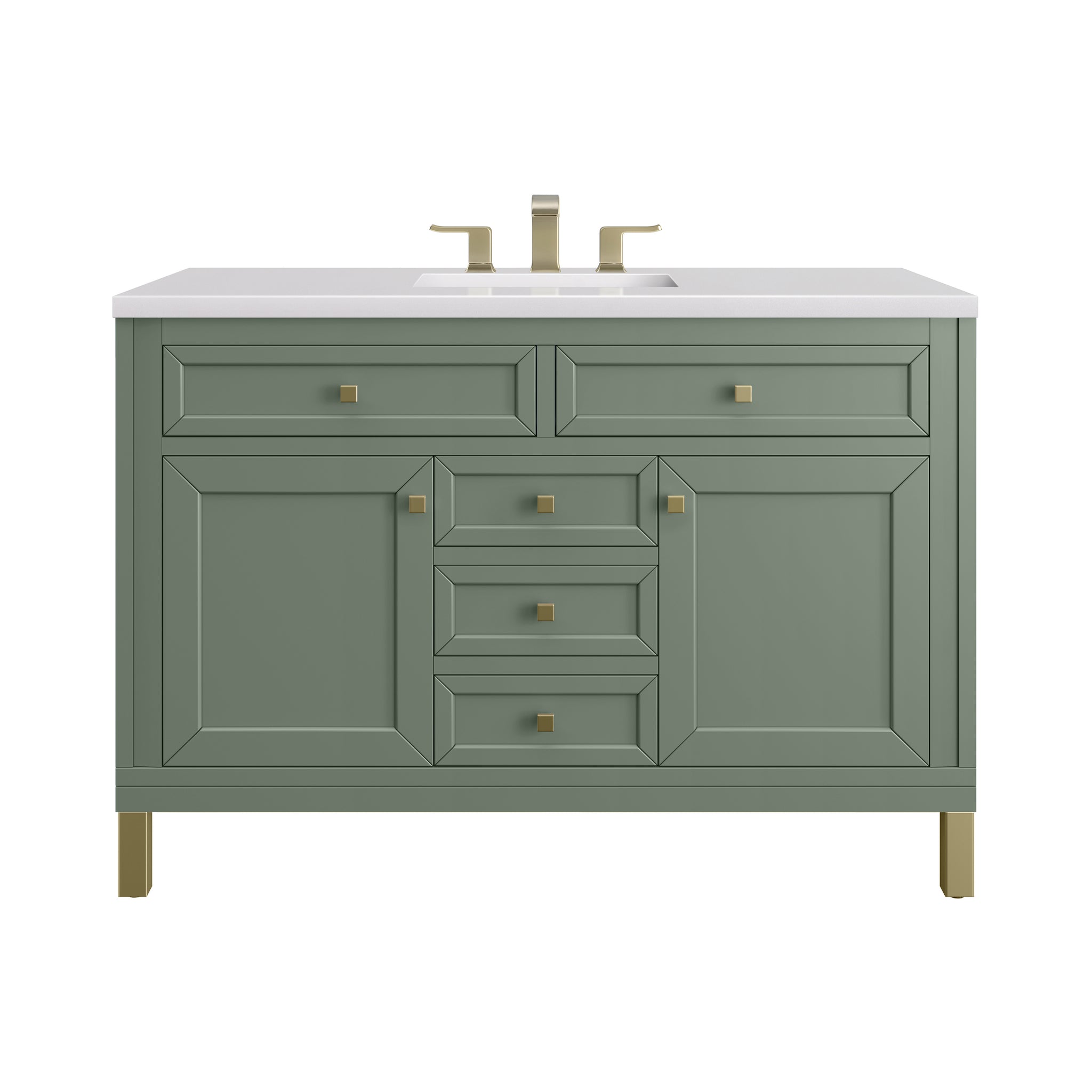 James Martin Chicago 48" Single Bathroom Vanity, Smokey Celadon by James Martin