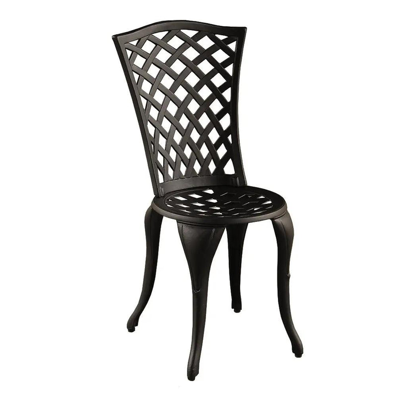 Modern Outdoor Patio Garden Aluminum 3 Piece Bistro Set in Sand Black by Sharicks