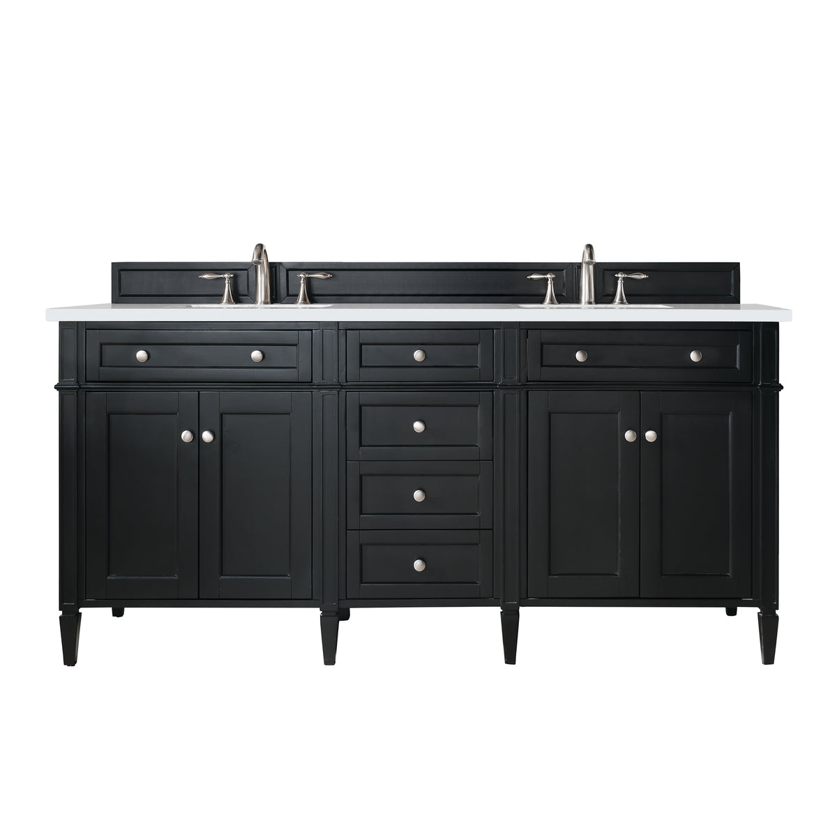 James Martin Brittany 72" Double Bathroom Vanity, Black Onyx, view 30