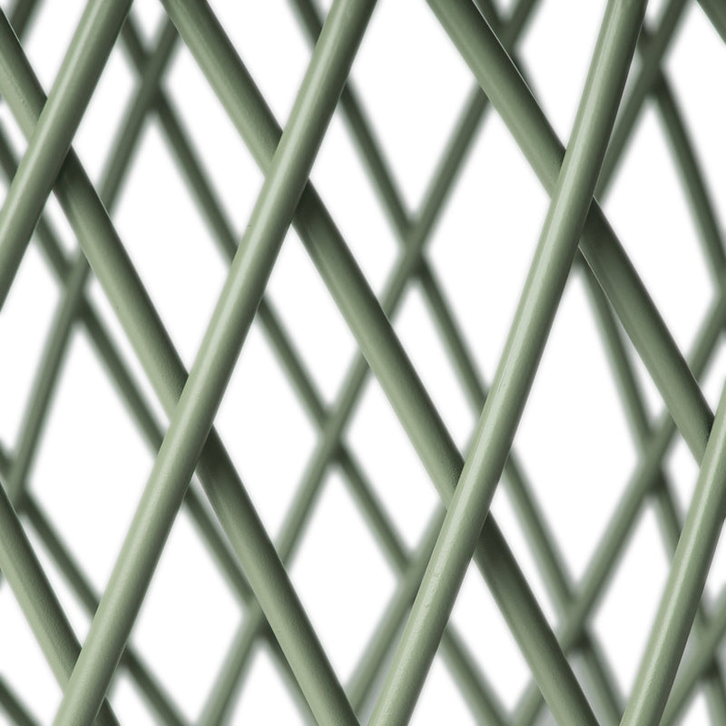 Alamera 19.75" Outdoor Side Table with Lattice Design - Green, photo 6 of 8