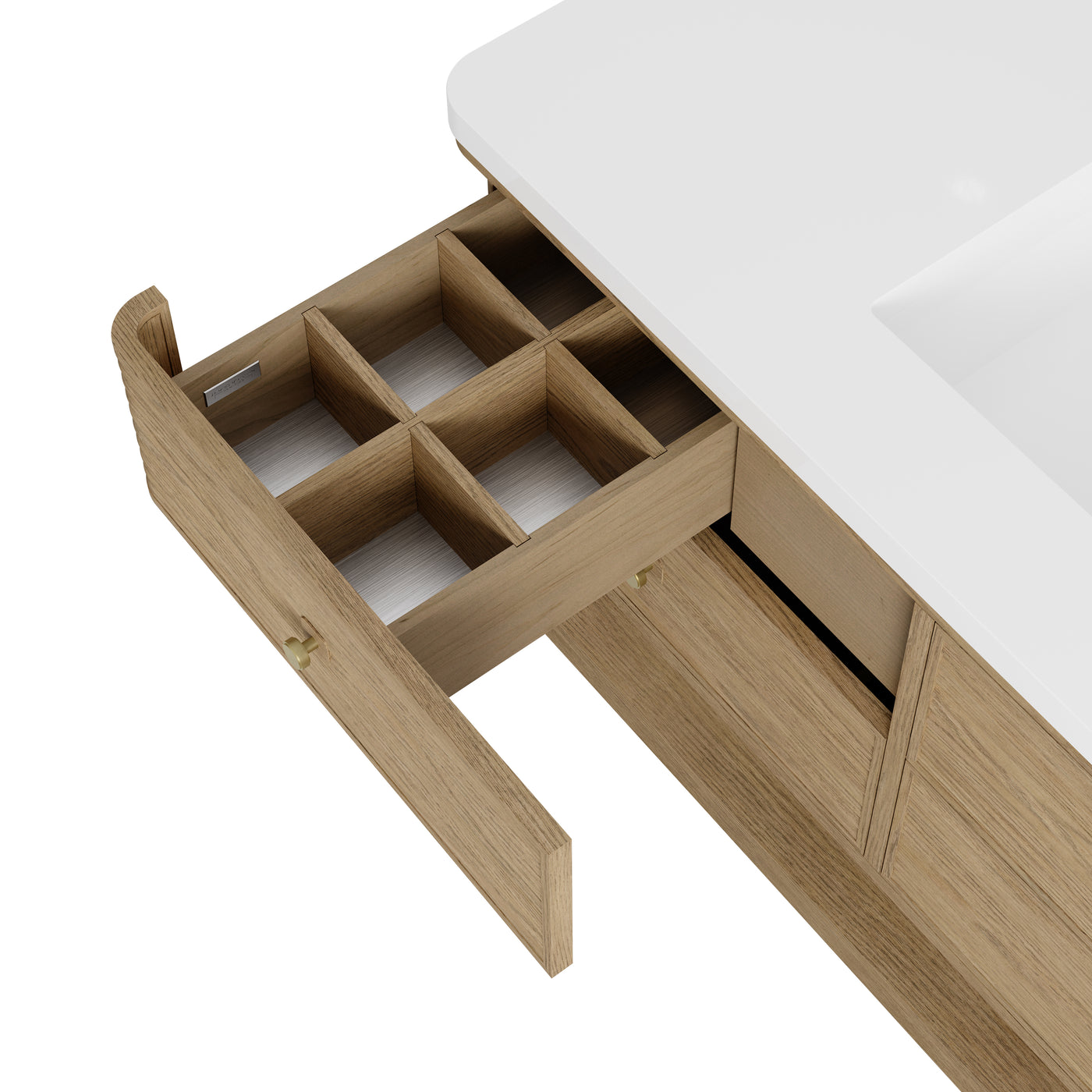 James Martin Allamari 48" Floating Single Bathroom Vanity, Dune Mist by James Martin