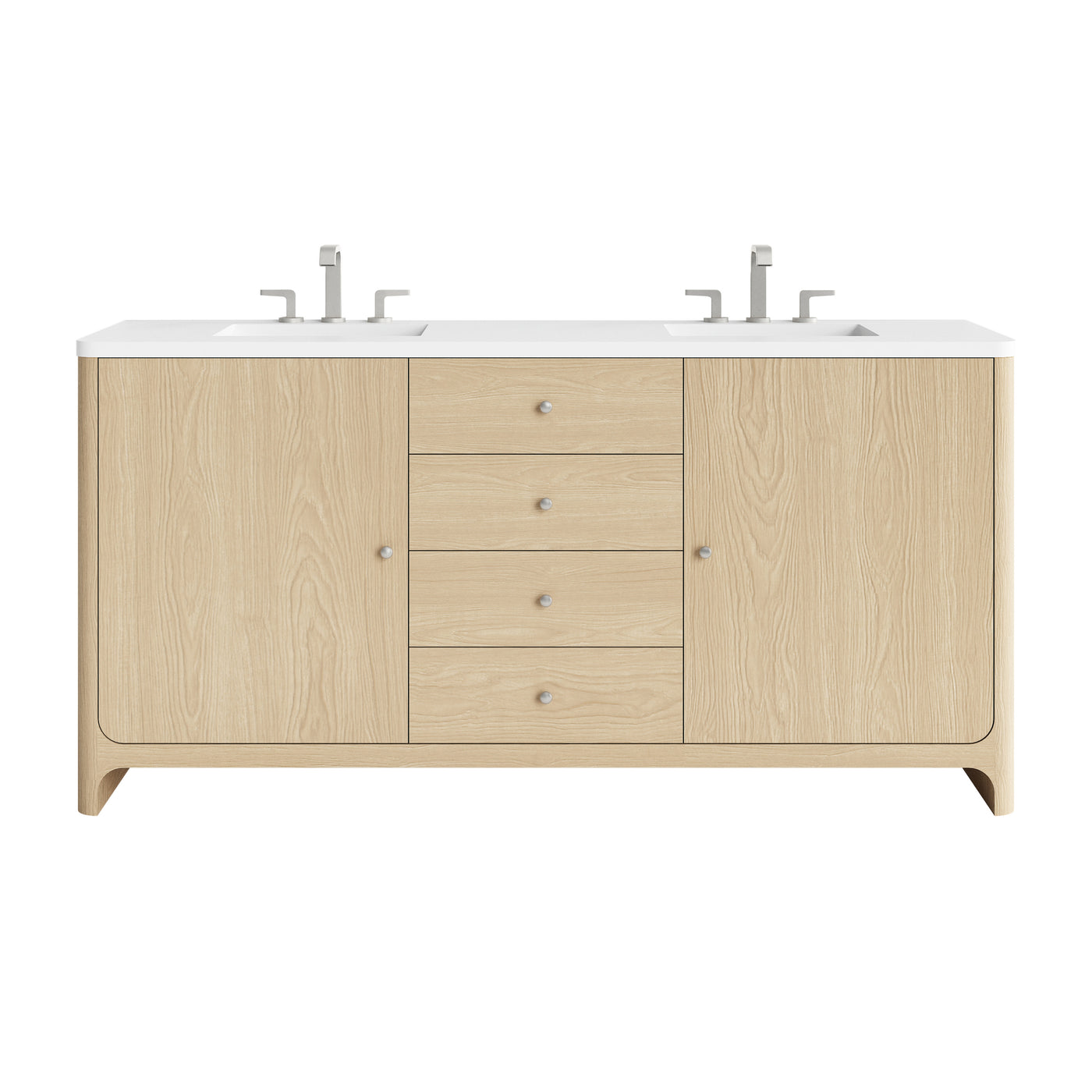 James Martin Gracyn 72" Double Bathroom Vanity, Coastal Driftwood by James Martin