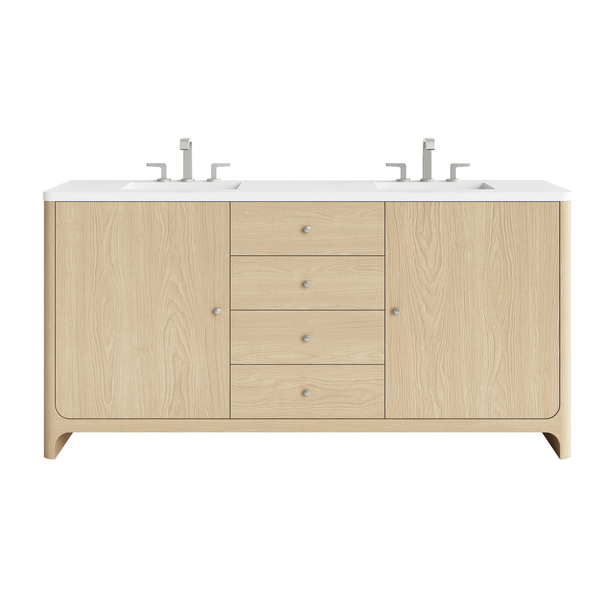 James Martin Gracyn 72" Double Bathroom Vanity, Coastal Driftwood by James Martin