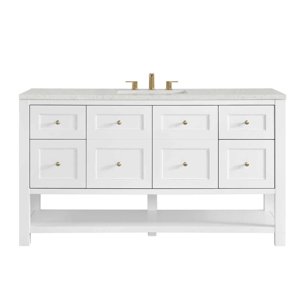 James Martin Breckenridge 60" Single Bathroom Vanity, Bright White, view 27