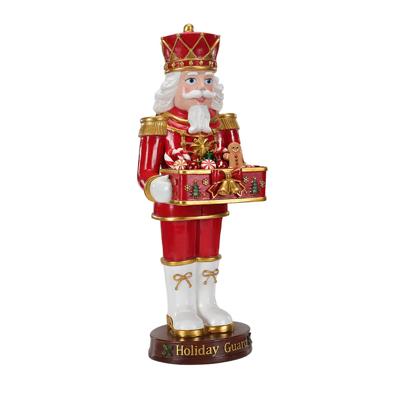 Christmas Nutcracker Soldier Statue with Serving Tray, photo 5 of 10