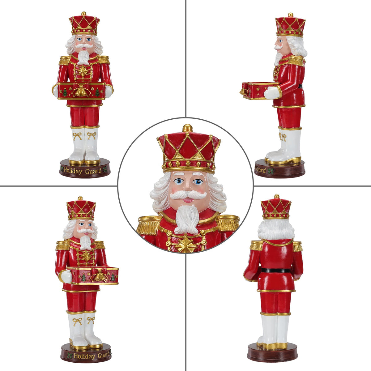 Christmas Nutcracker Soldier Statue with Serving Tray, photo 6 of 10
