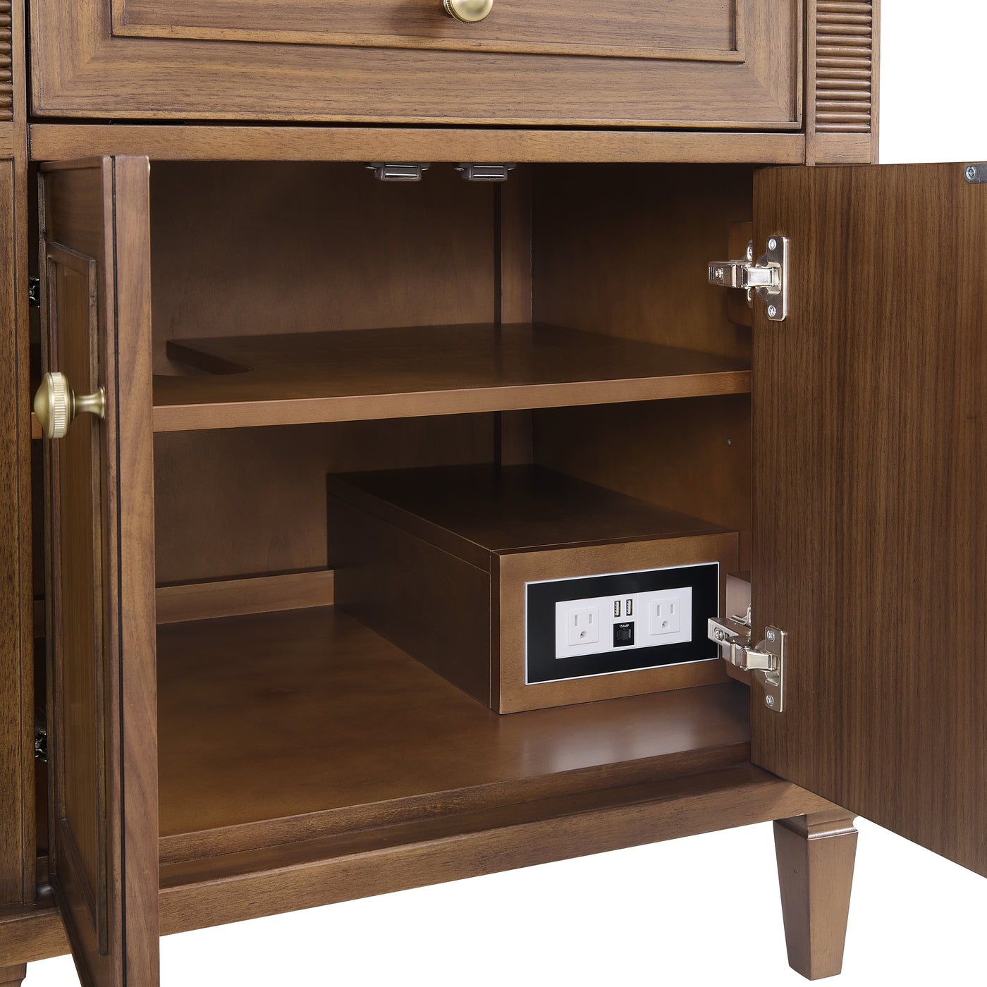 James Martin Lorelai 72" Double Bathroom Vanity, Mid-Century Walnut by James Martin