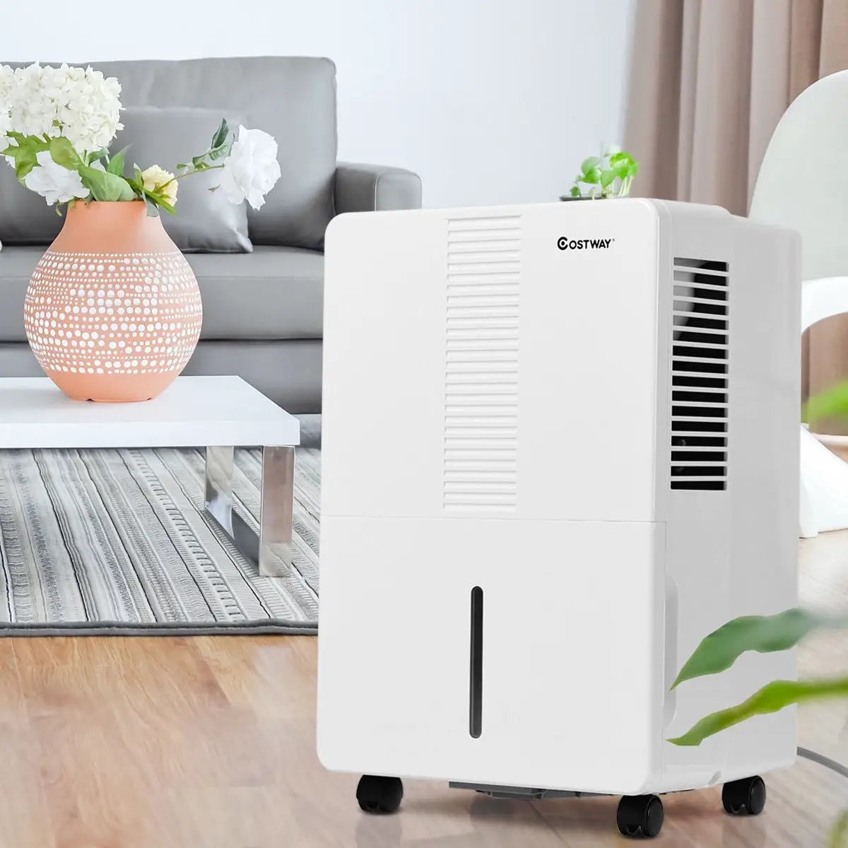 Portable 50 Pint Humidity Control up to 3000 Sq. Ft. Dehumidifier by DirectDeals