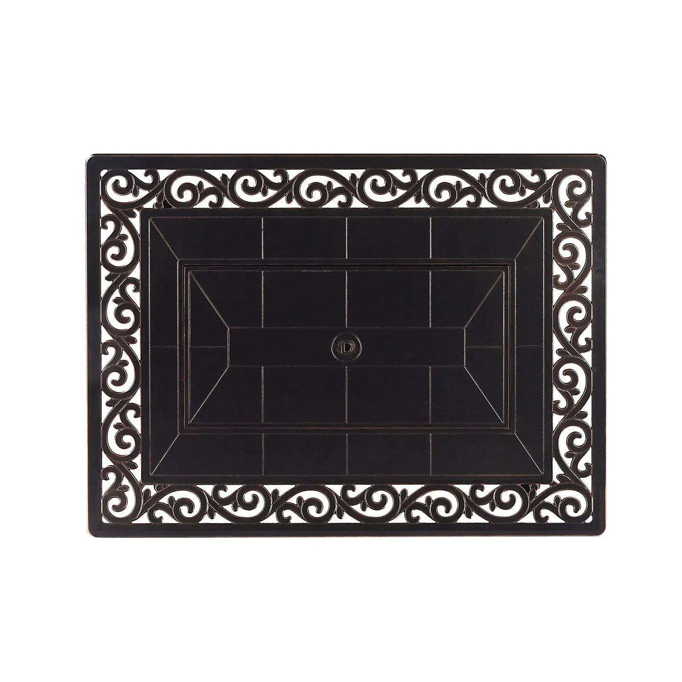 Aluminum 48-in Rectangular Propane Fire Table, Beads, Covers and Lid by Sharicks