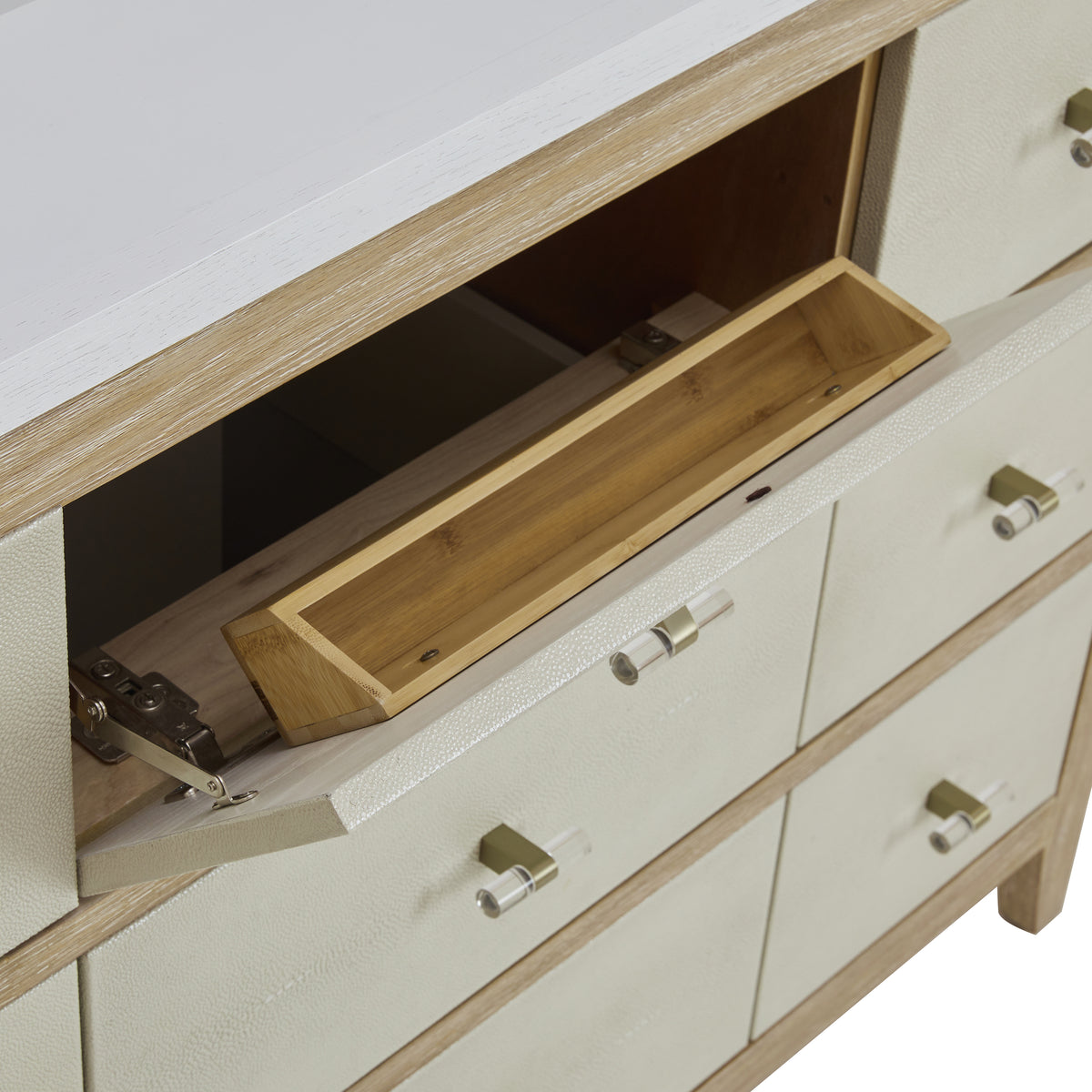 James Martin Celeste 48" Single Bathroom Vanity, Sunwashed Oak with Embossed Shagreen Drawer Fronts, view 15