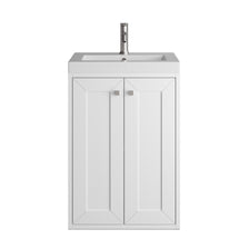 James Martin Chianti 20" Floating Single Bathroom Vanity, Glossy White