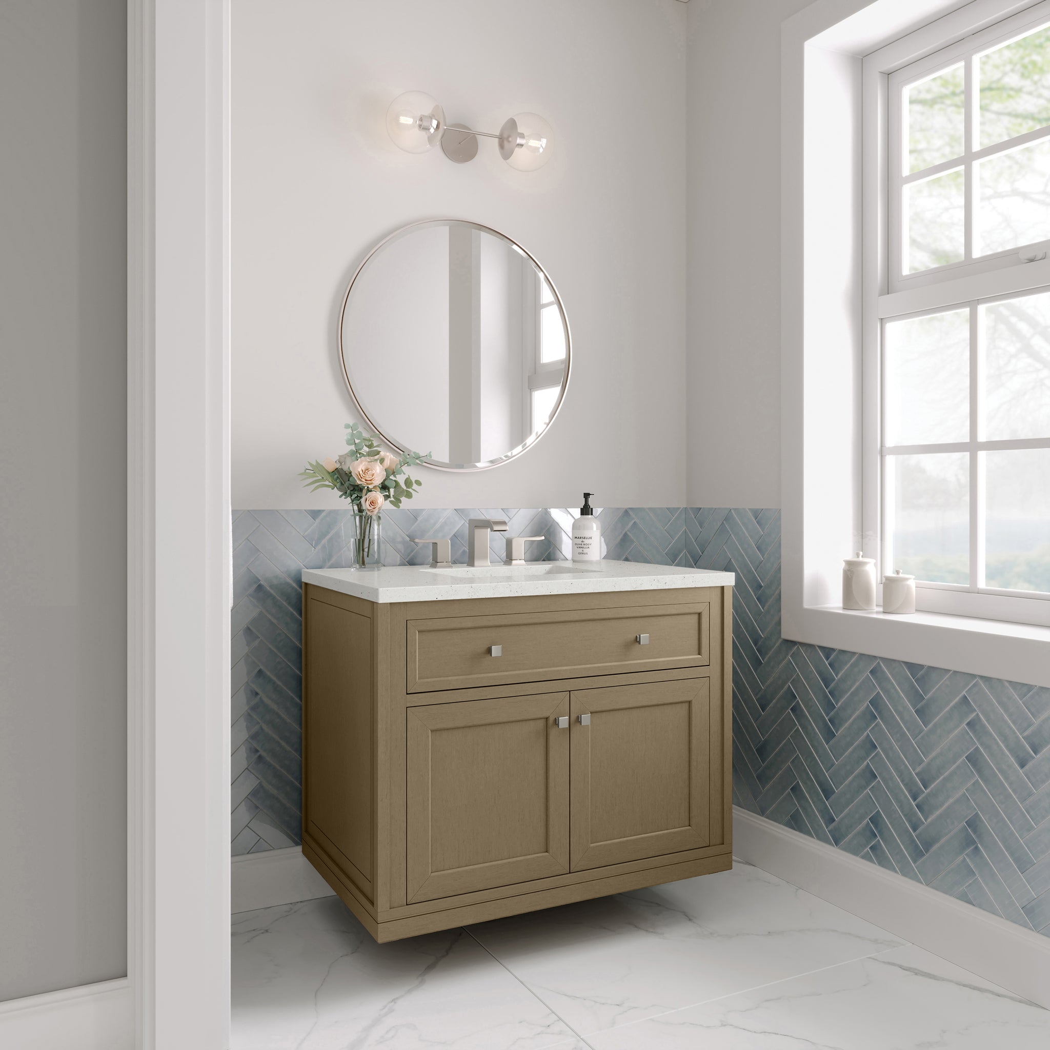 James Martin Chicago 36" Single Bathroom Vanity, Walnut Whisper by James Martin