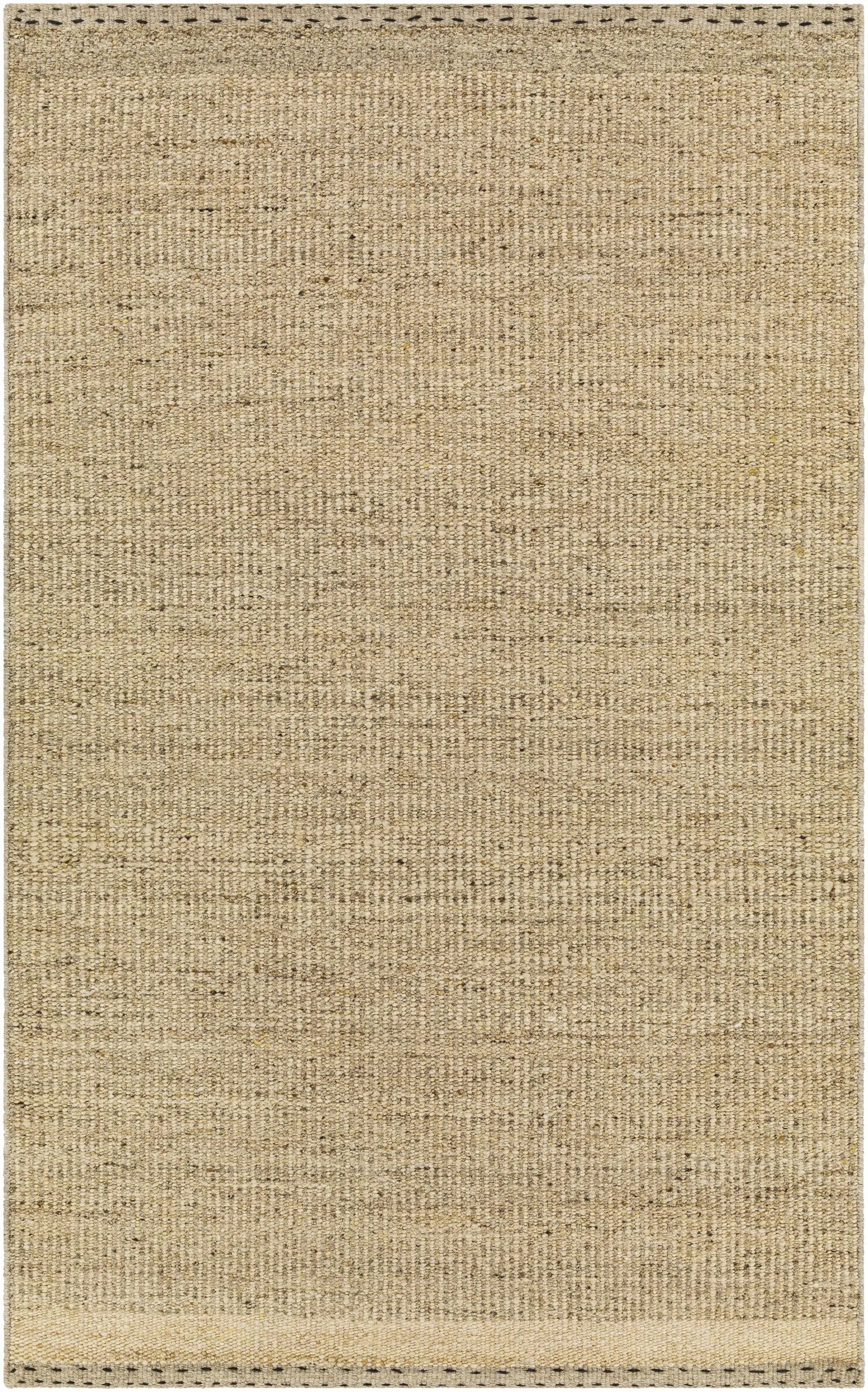 Yaniklar Beige Flat Woven Wool Rug by Boutique Rugs