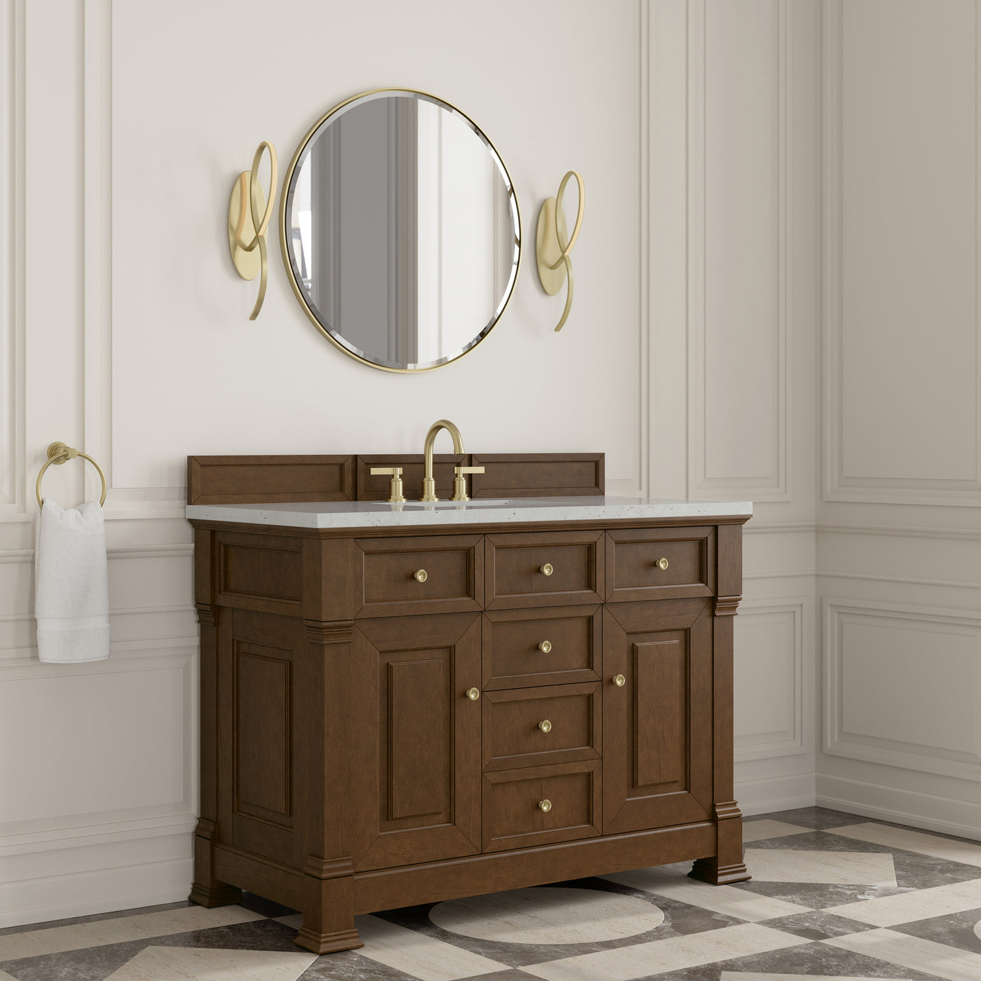 James Martin Brookfield 48" Single Bathroom Vanity, Honey Oak, view 19