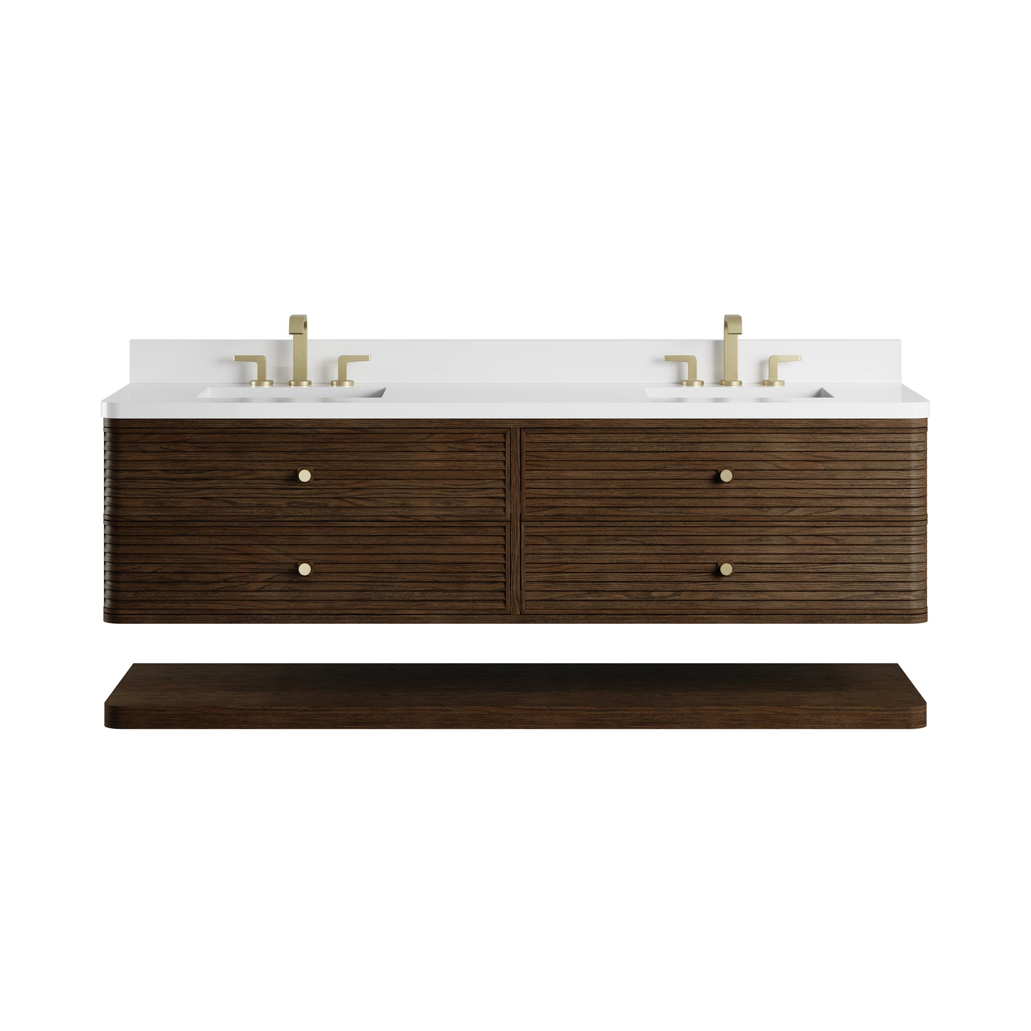 James Martin Allamari 72" Floating Double Bathroom Vanity, Sable by James Martin