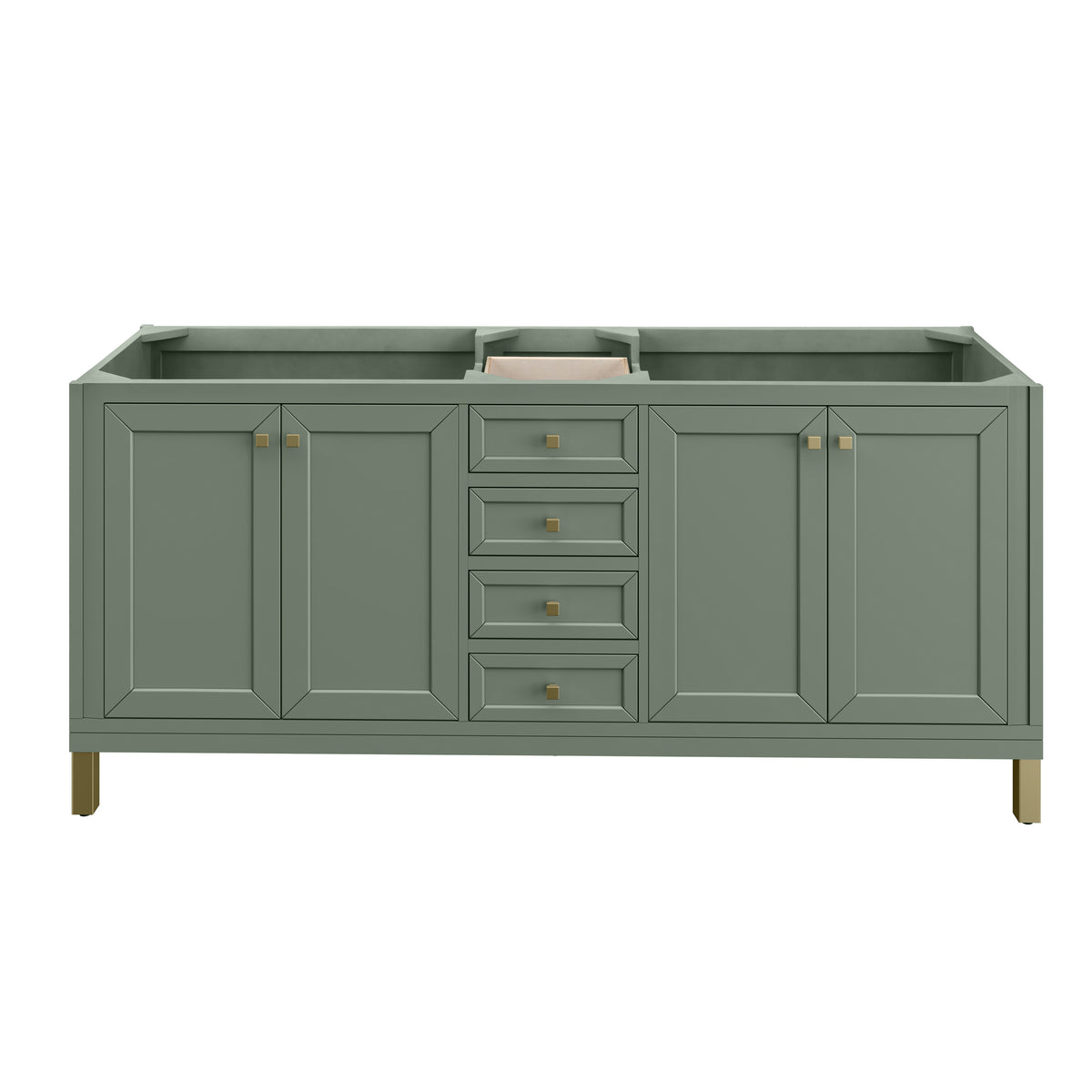 James Martin Chicago 72" Double Bathroom Vanity, Smokey Celadon, view 20